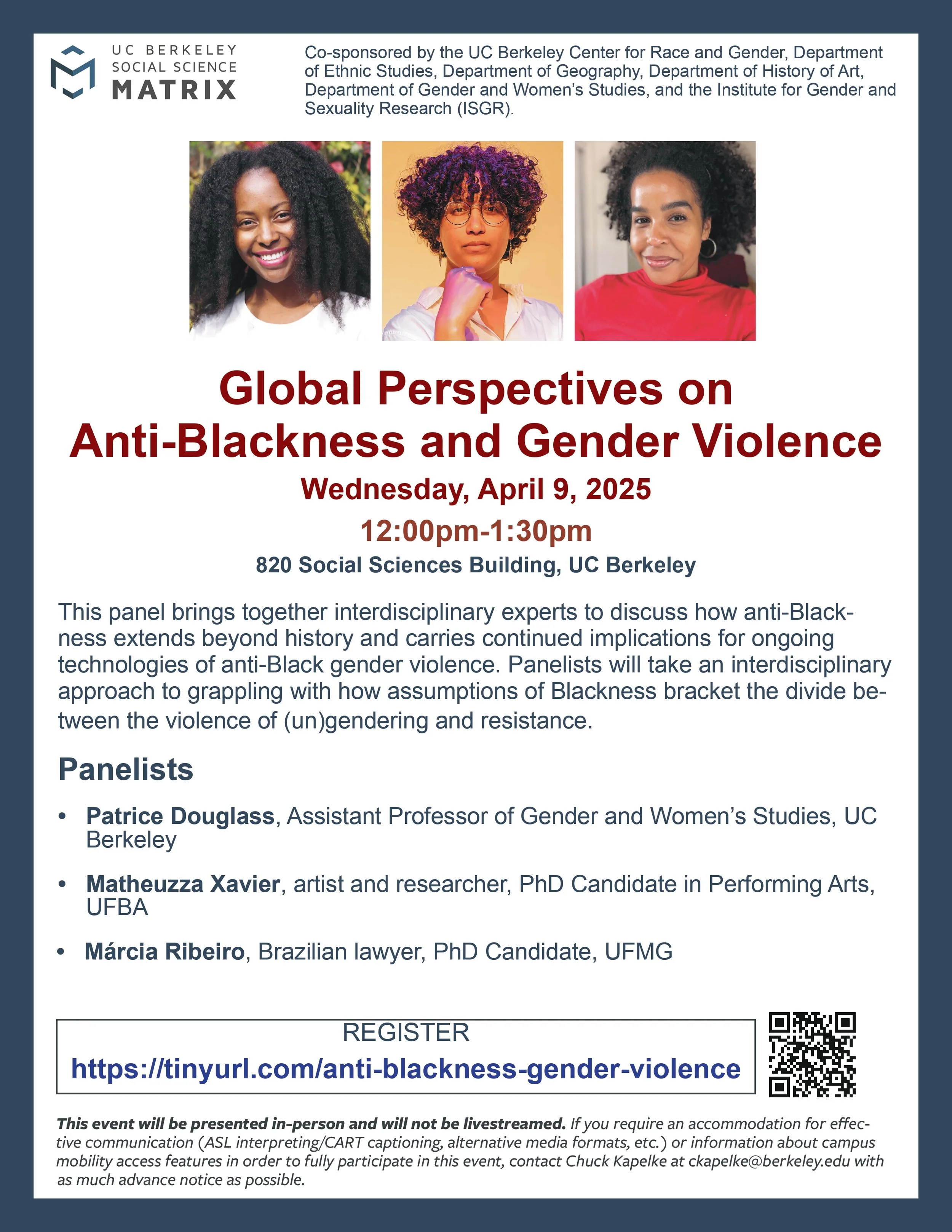 Painel no Departamento de Ciências Sociais na Universidade da Califórnia, Berkeley (UCB), em 2025.