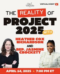 The Reality of Project 2025 with Heather Cox Richardson & Rep. Jasmine Crockett