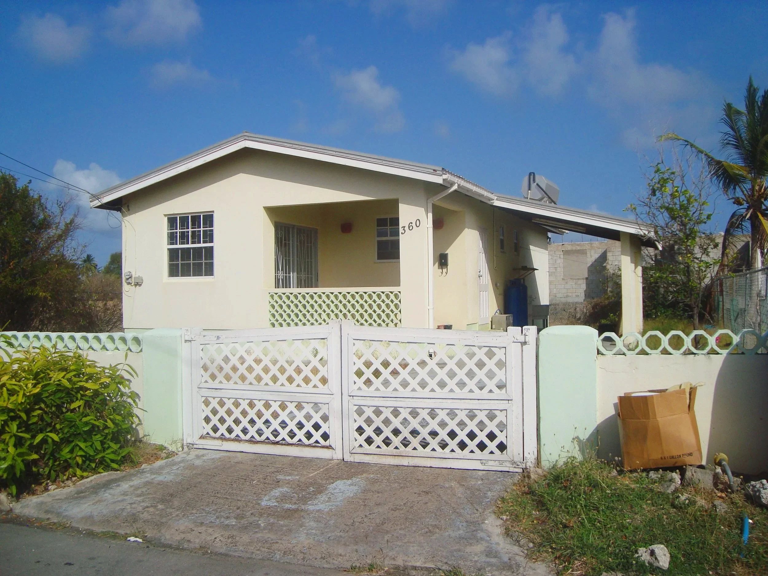 View of house from development road