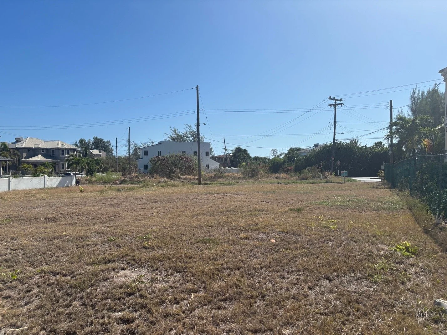 View from rear of lot looking NE towards road