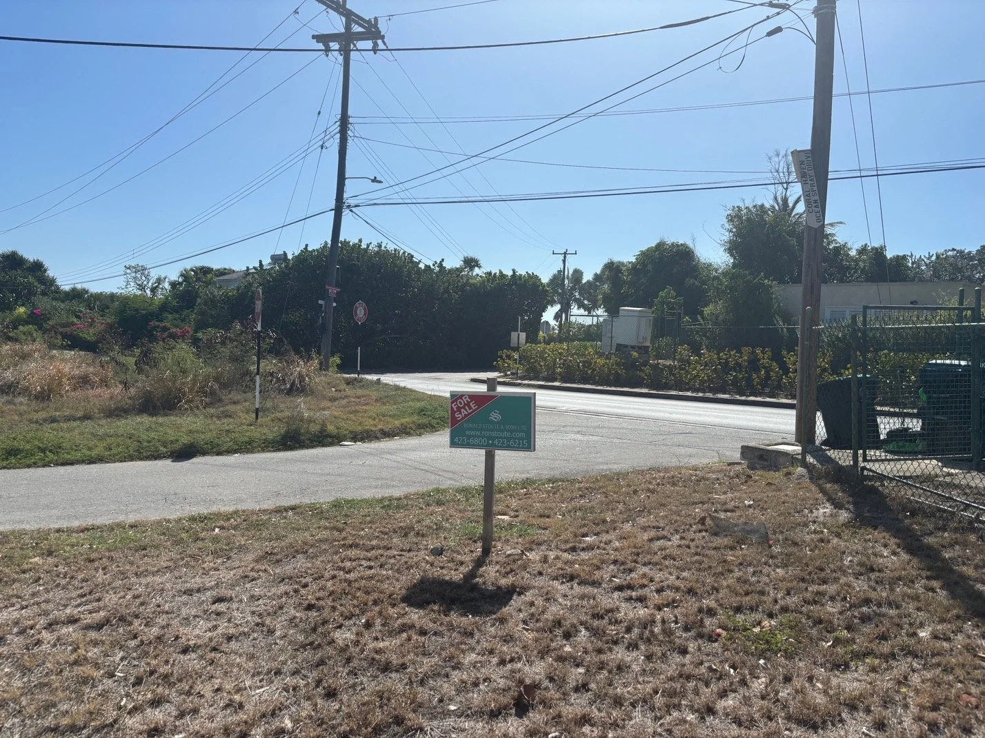 View towards main road, looking E