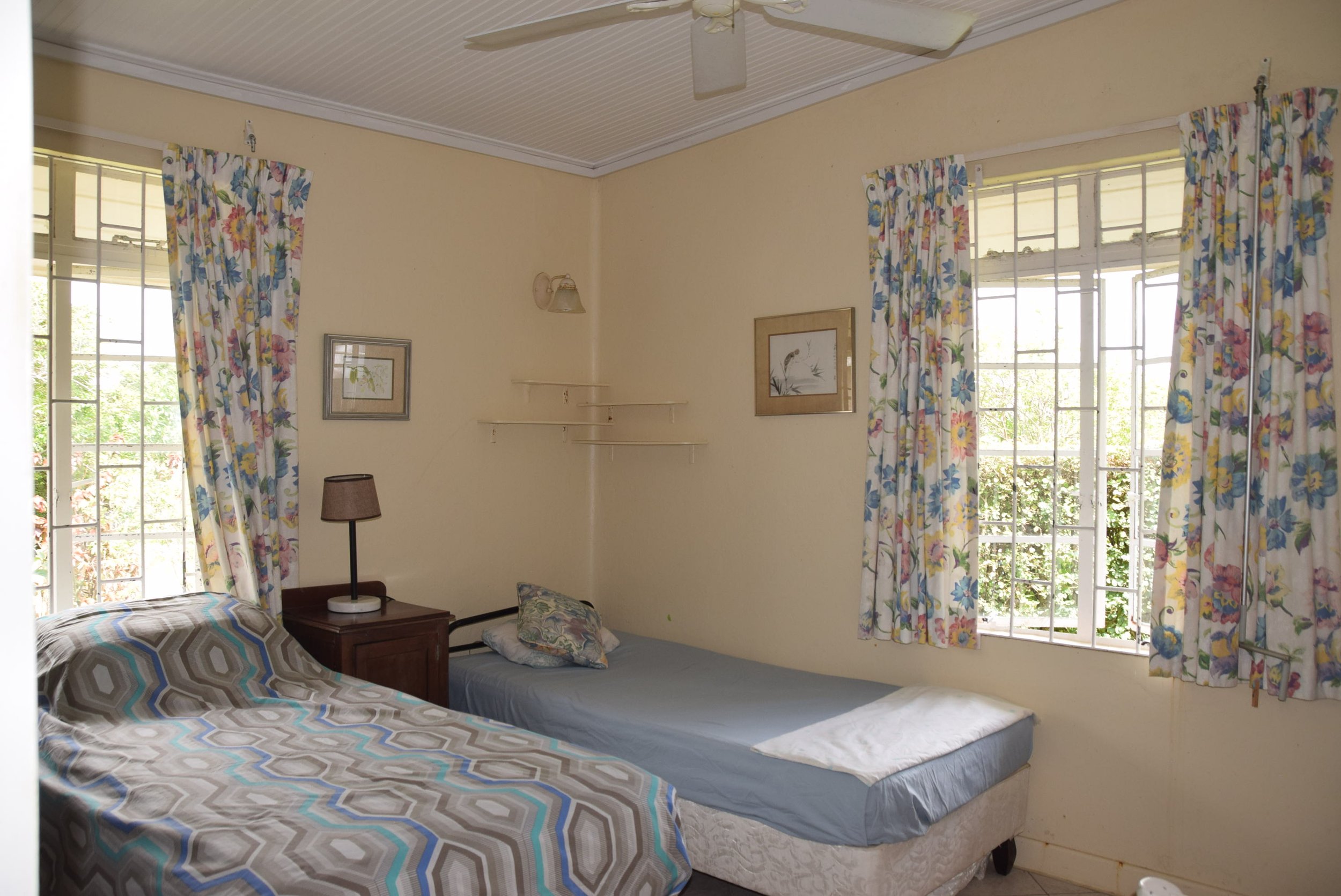 Bedroom 1- West and North windows