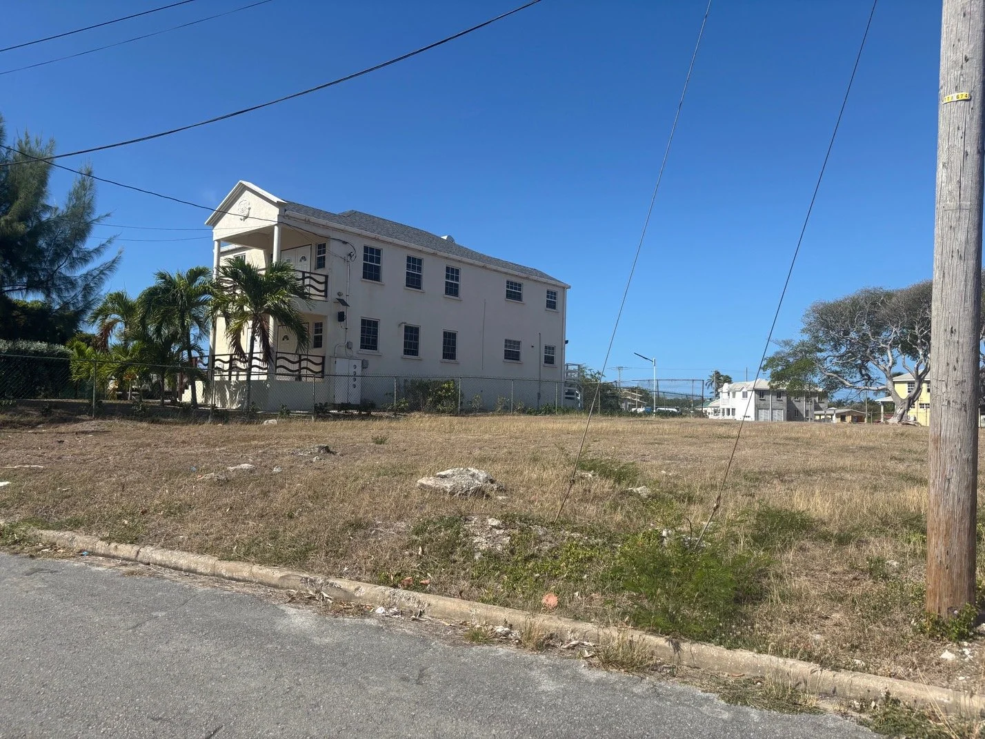 View of neighbouring Crane Beach Apartments, looking S