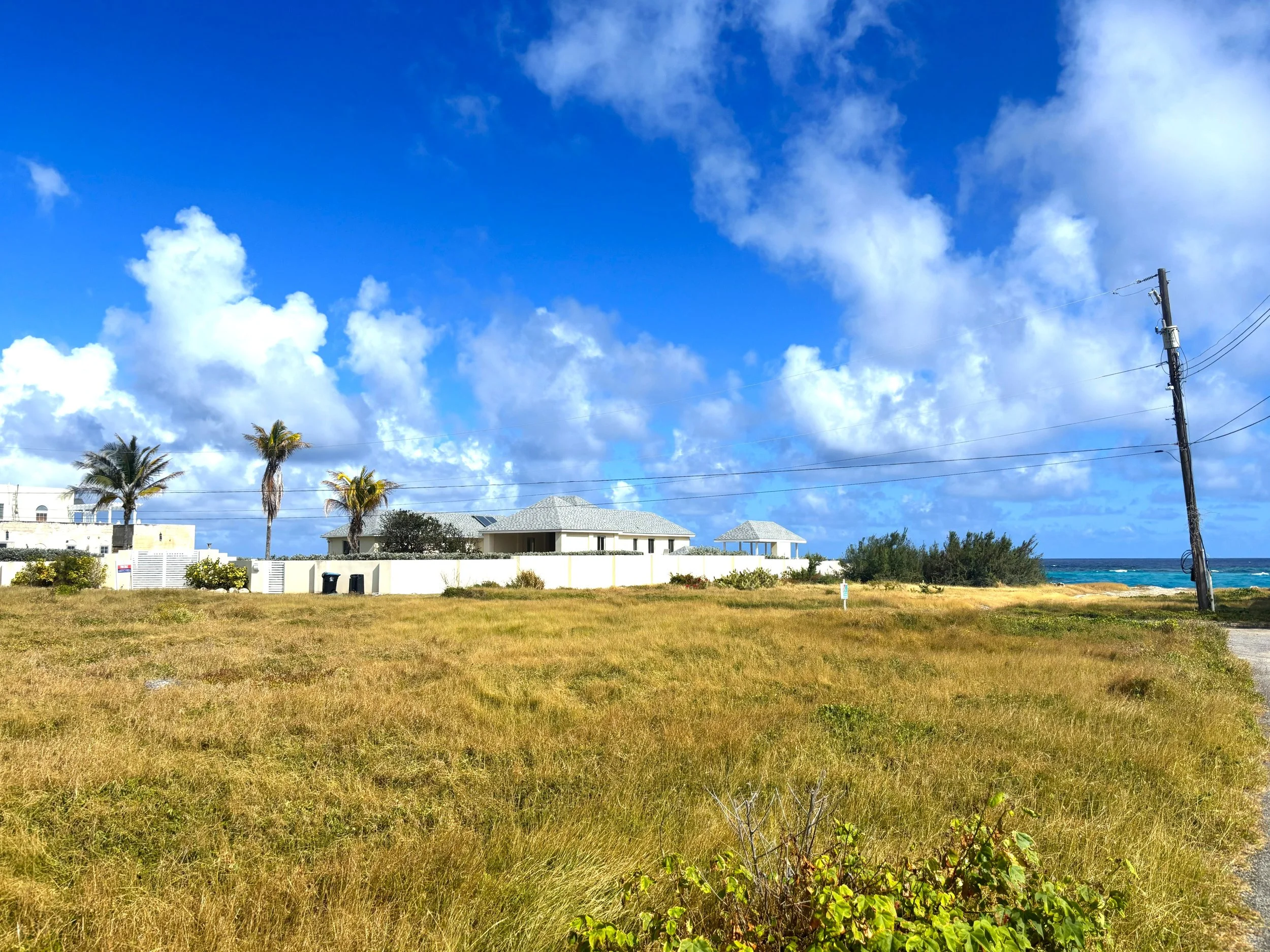 View across lot 170, looking SE towards the sea