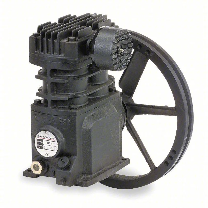 INGERSOLL RAND Air Compressor Pump: Splash Lubricated, 1 Stage, 3 hp, 10.3 cfm @ 135 psi, SS3 Bare