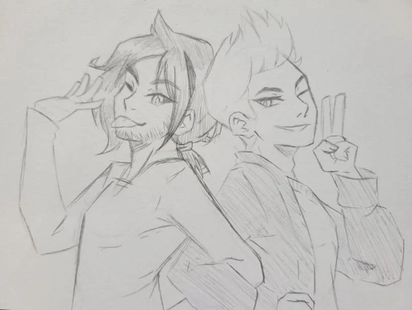 Michaelangelo and Gabriel by Cosmicraelum