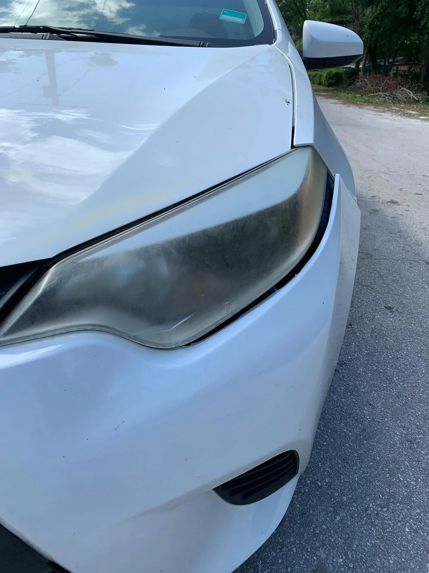 Head light restoration done to the Mirror Image standards