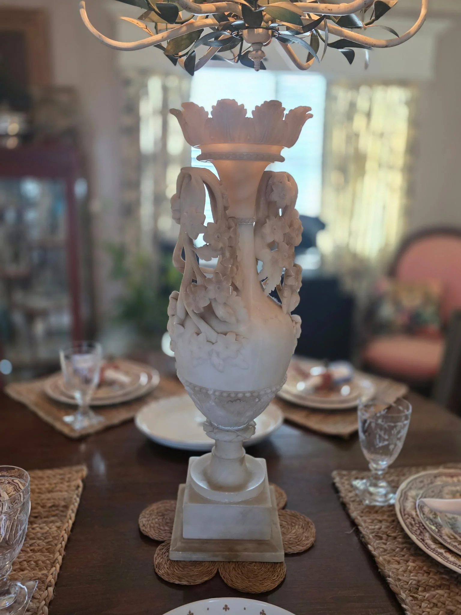 Antique Alabaster Object D'Art