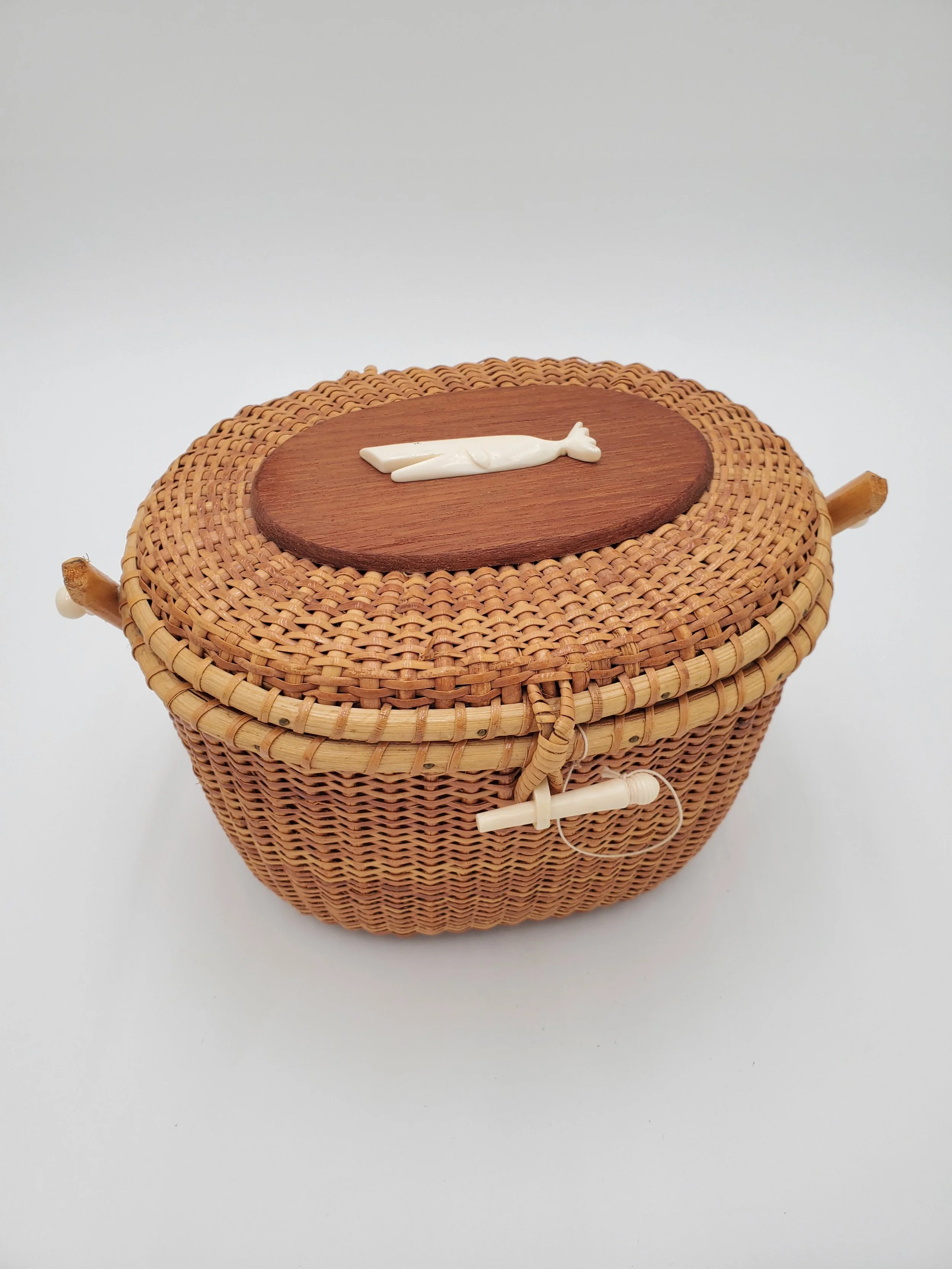 Nantucket Inspired Basket with Lid
