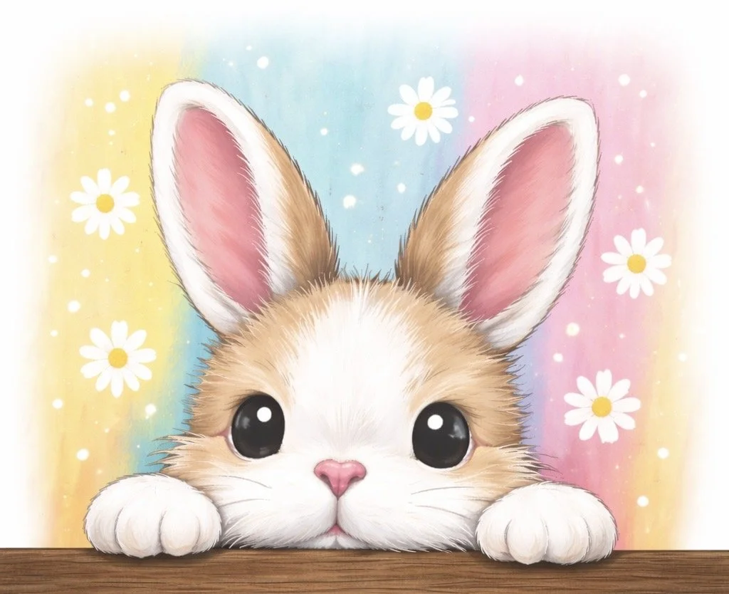 Art Kit 🌸 Peek-A-Boo Bunny 🌸