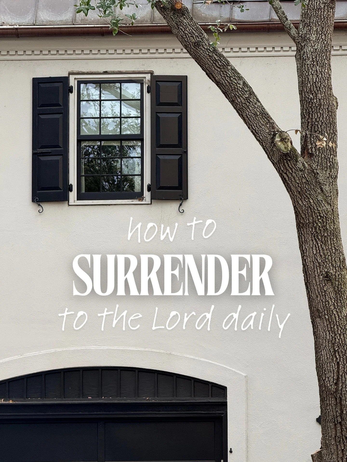 there is always something we can be surrendering to the Lord&hellip;what do you need to surrender to the Lord today?

is it control?
perfectionism?
your timeline?
fear?
your identity?

surrender is a daily decision and God doesn&rsquo;t want you to c