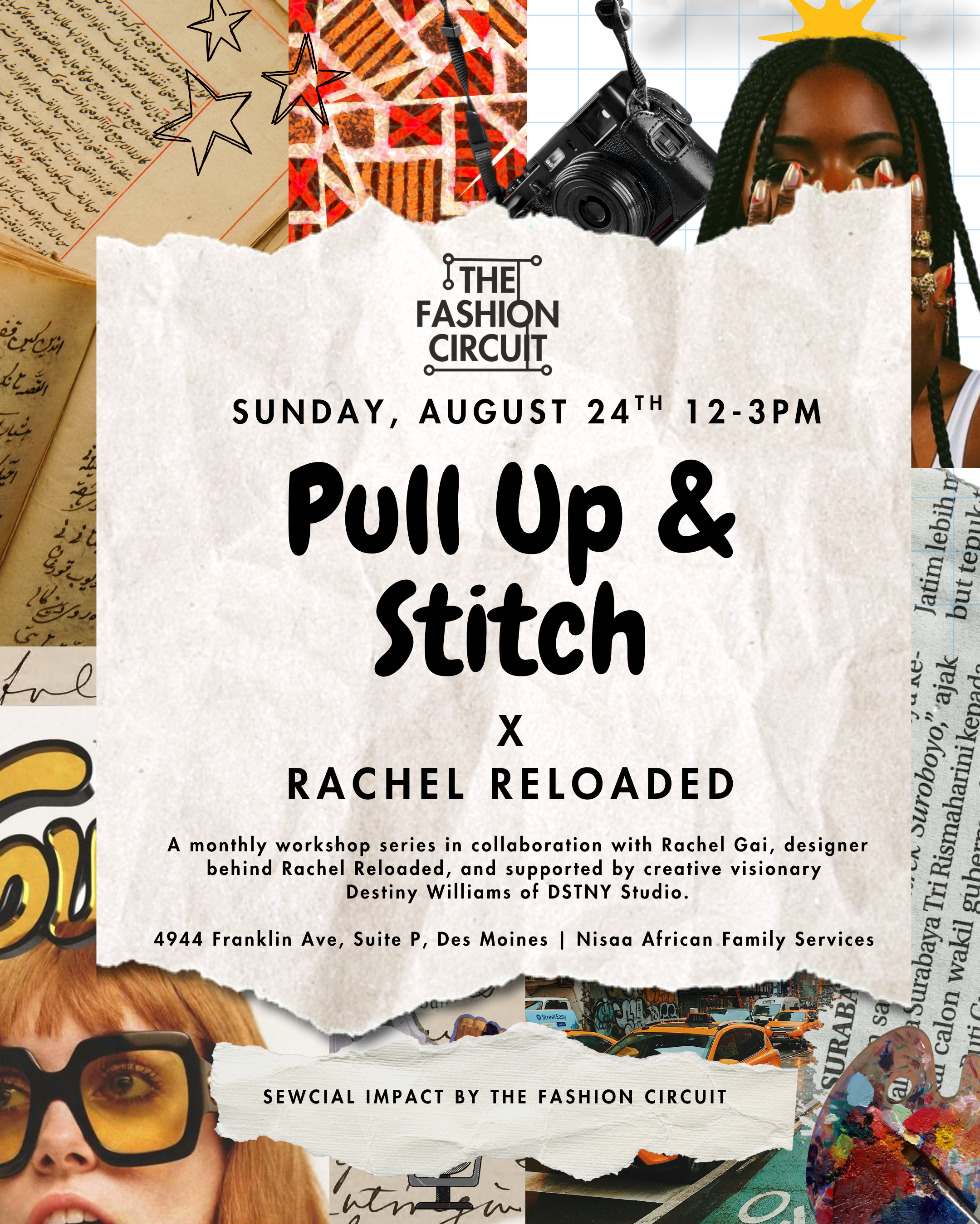 Pull UP & Stitch Monthly Workshop
