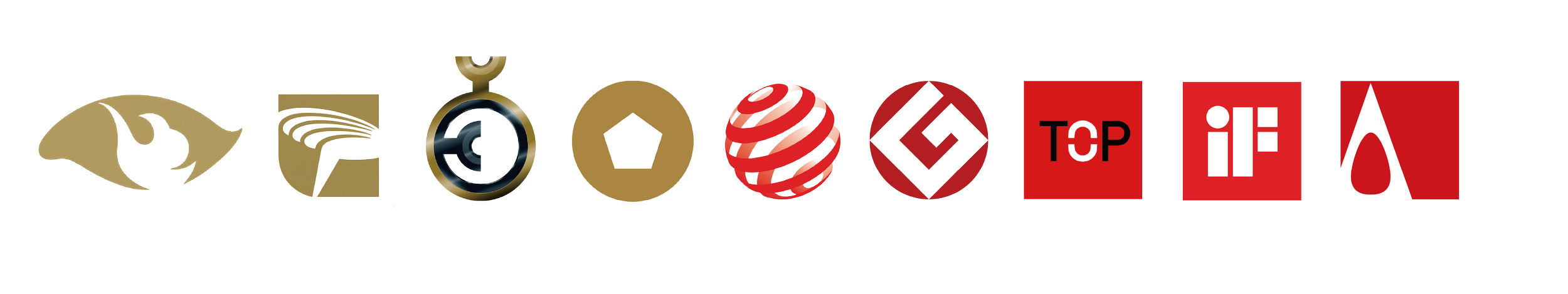 Collection of logos representing various technology companies and organizations, including OpenAI, Cisco, 3D, Red Globe, a red diamond with 'G' inside, TCP, and others.