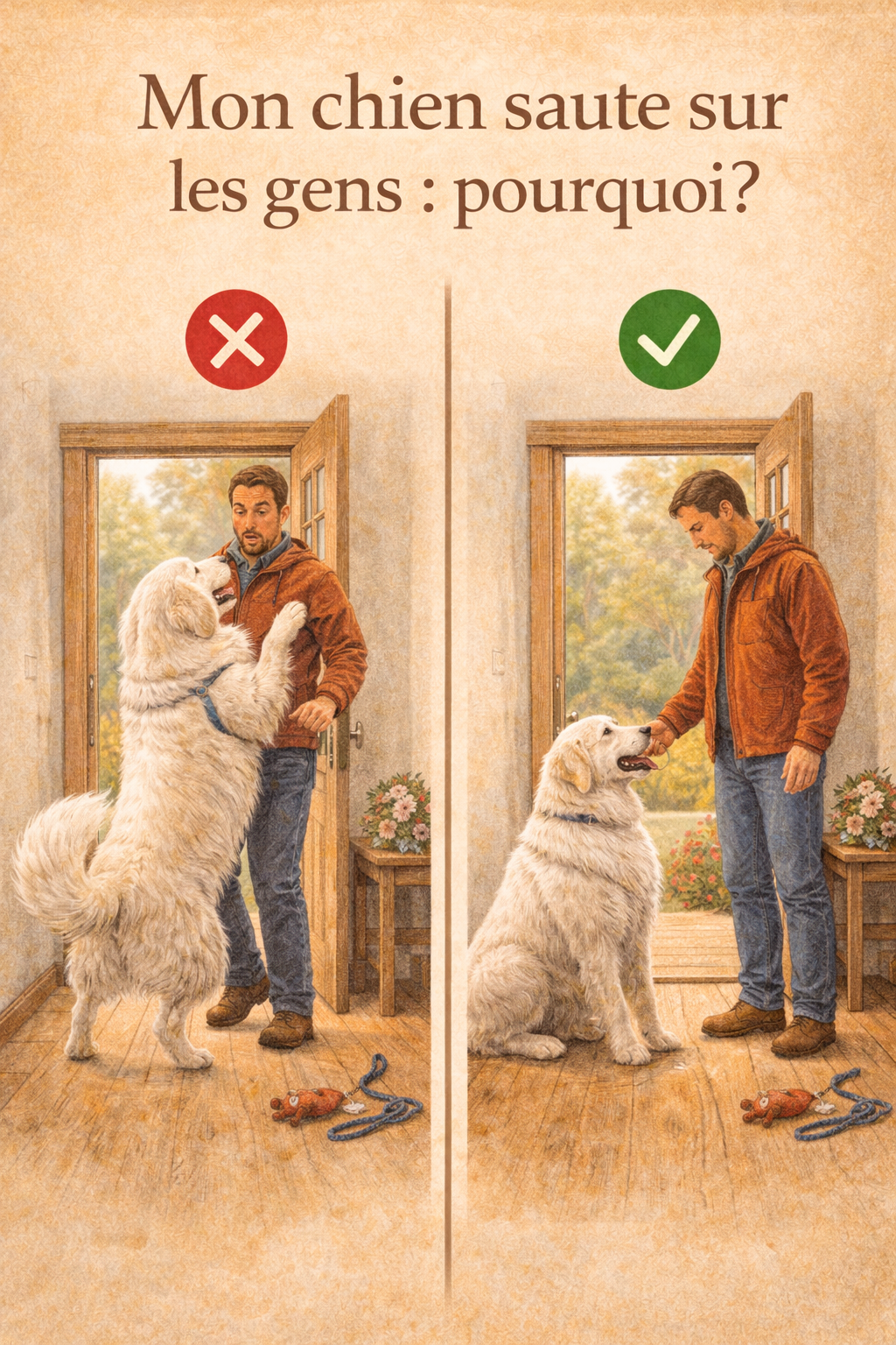 Mon chien saute sur les gens!