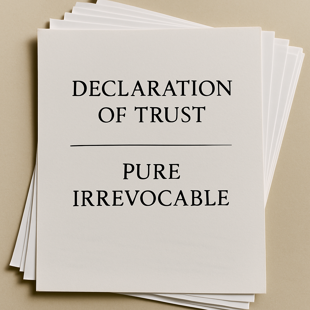 Declaration of Trust – Pure Irrevocable- Second Few Documents Of The Trust