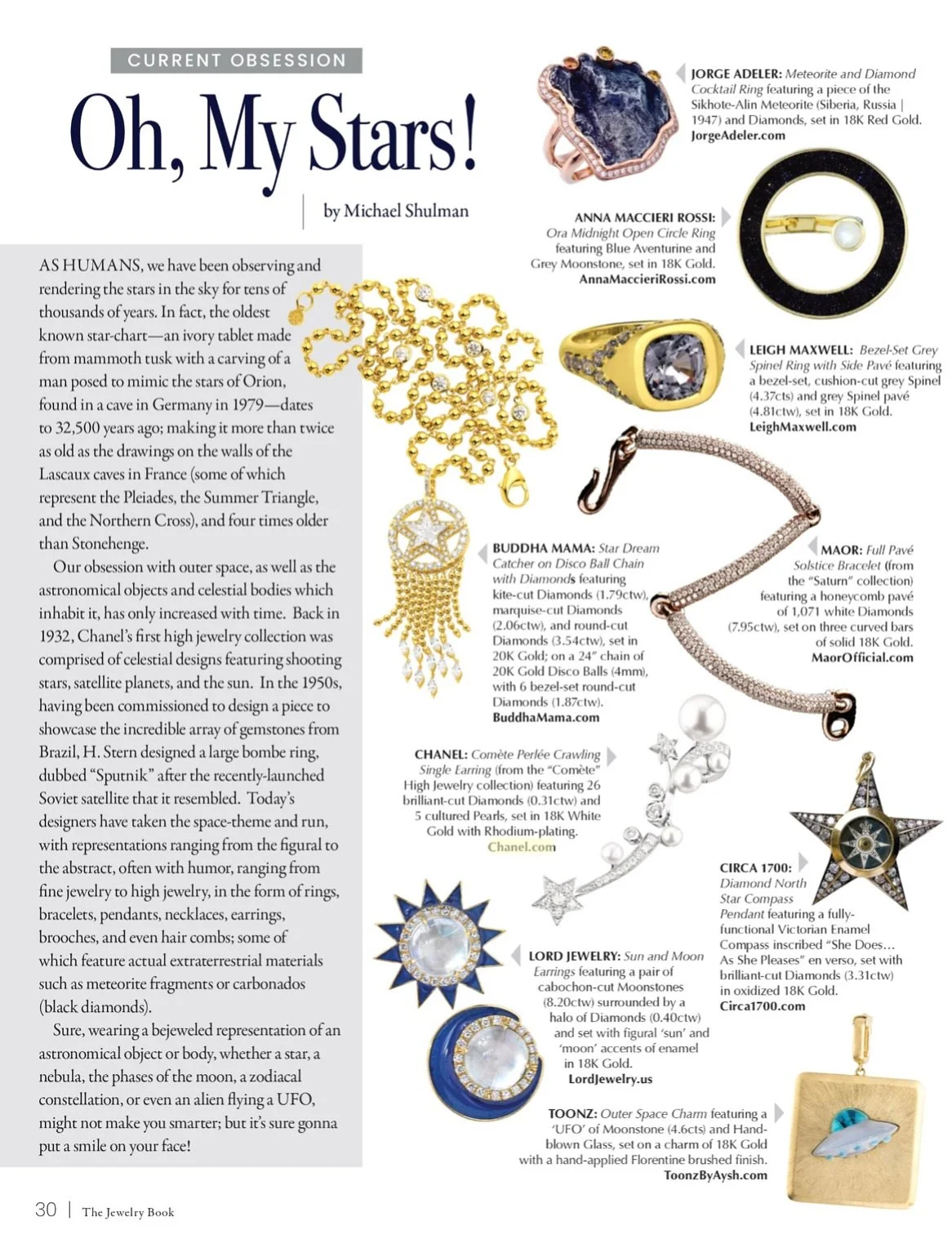 OH MY STARS! ˗ˏˋ ★ ˎˊ˗ Thank you to @thejewelrybook &amp; @shulmansays for featuring, @buddha_mama @leighmaxwelljewelry and @meredithyoungfinejewelry in this stellar piece!