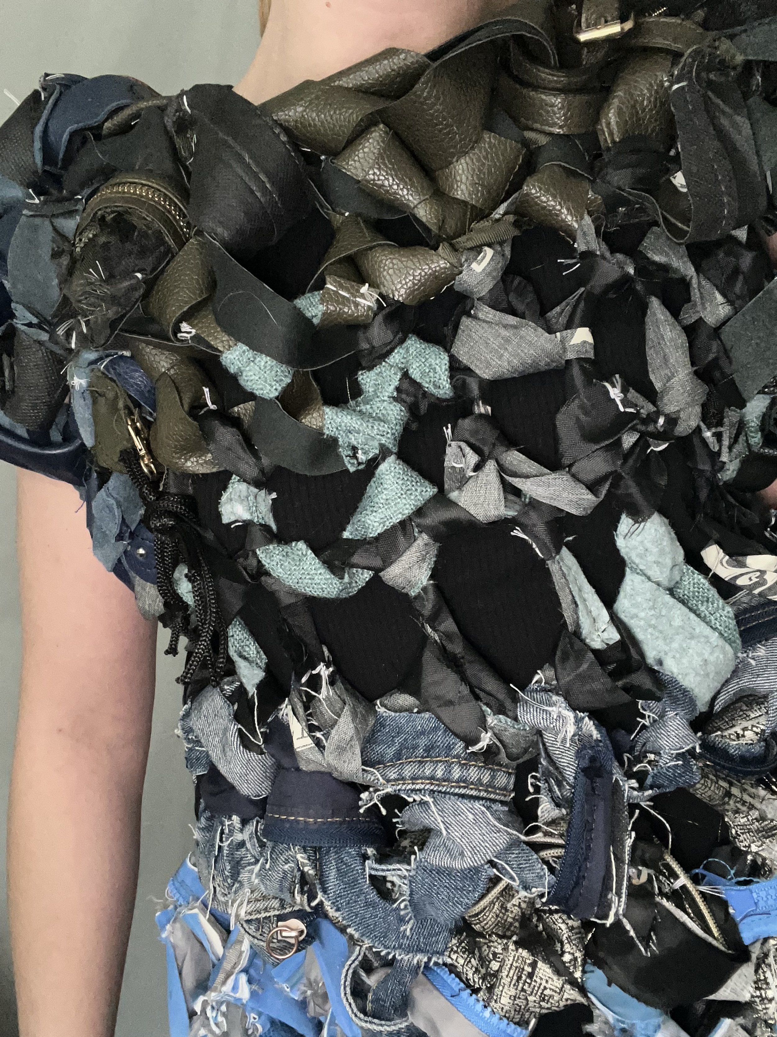 Reformation, 22" x sizes variable, Purses, thread, 2024