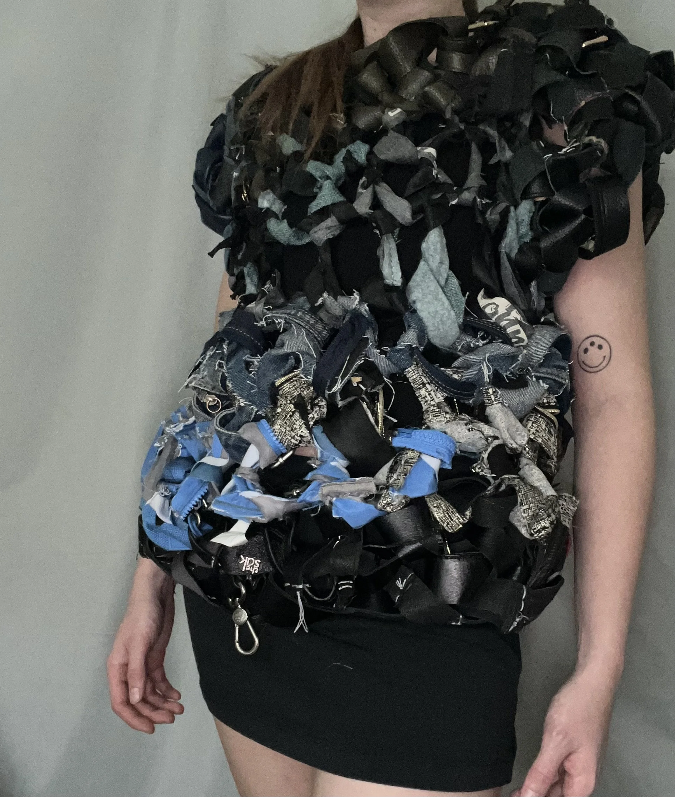 Reformation, 22" x sizes variable, Purses, thread, 2024