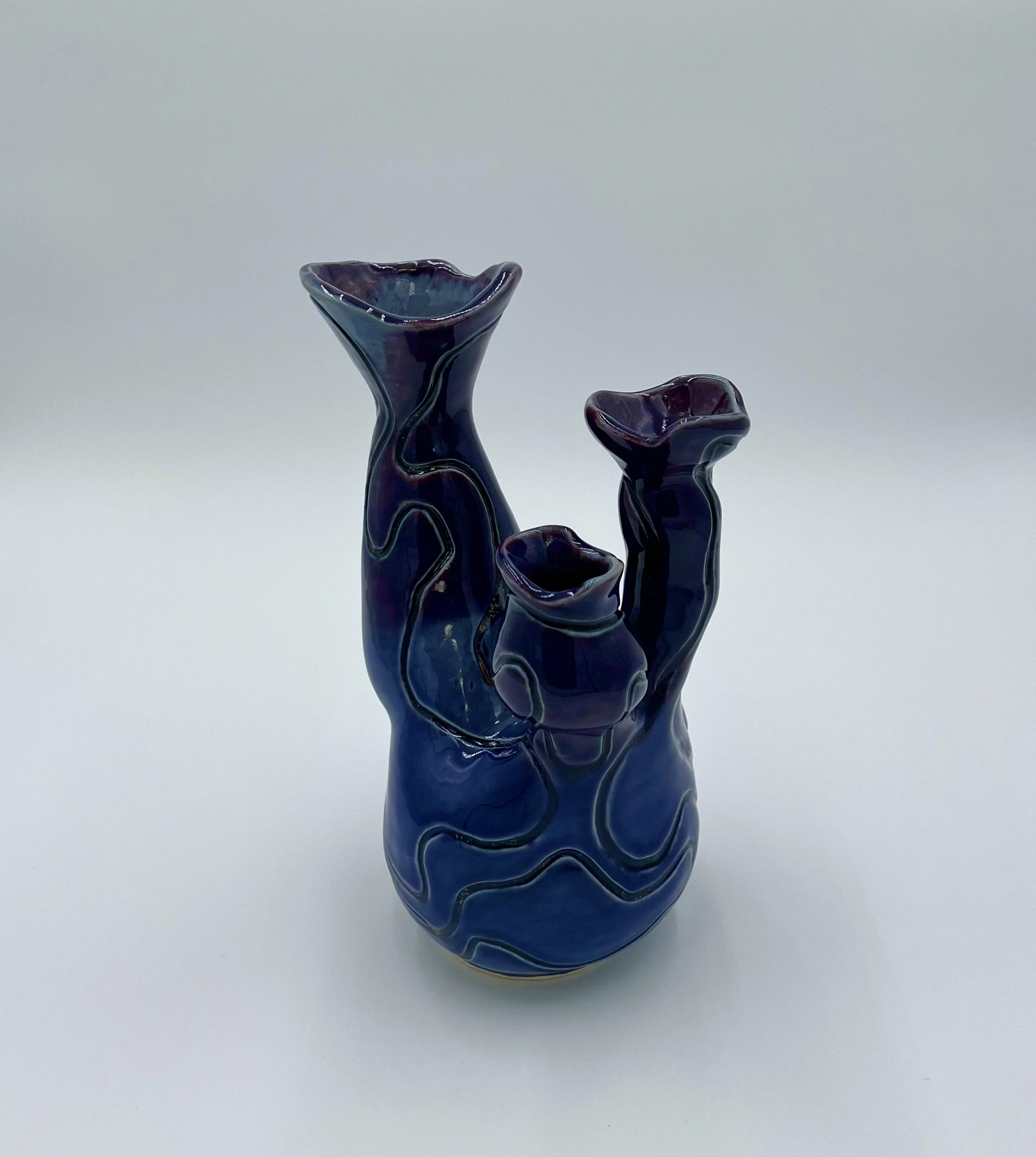 Irregular Vessel, 10.5 x 7 x 5”, Ceramic, 2023