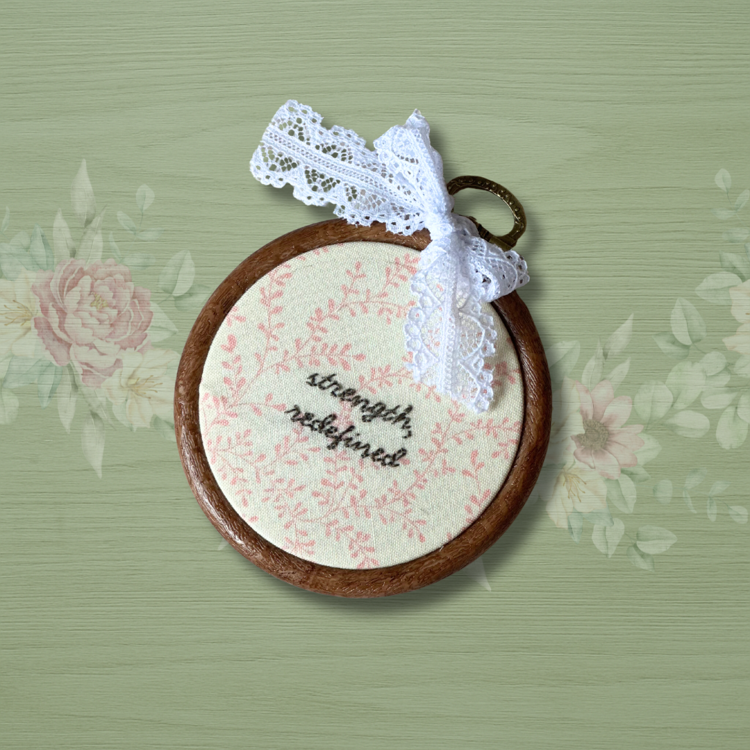 "strength, redefined" Mini Hoop