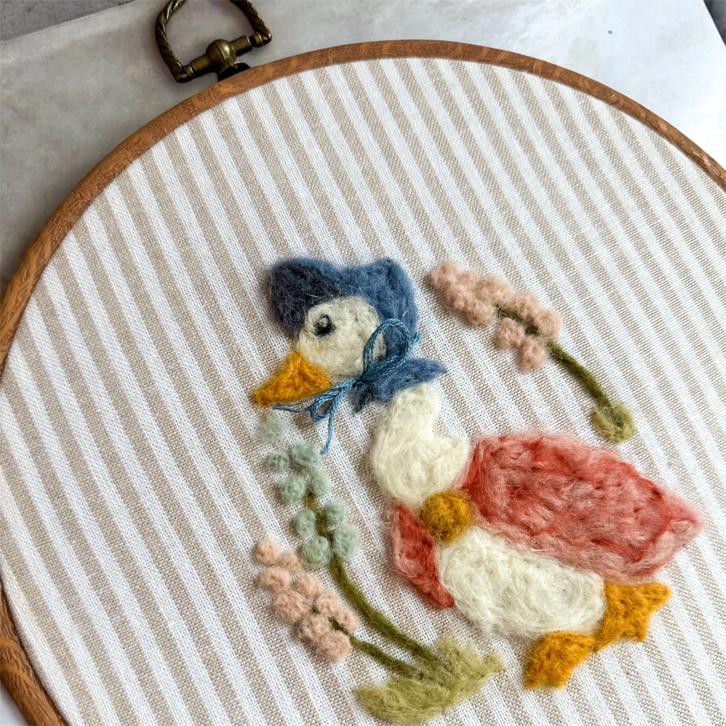 Needle Felted Ms. Puddle-Duck