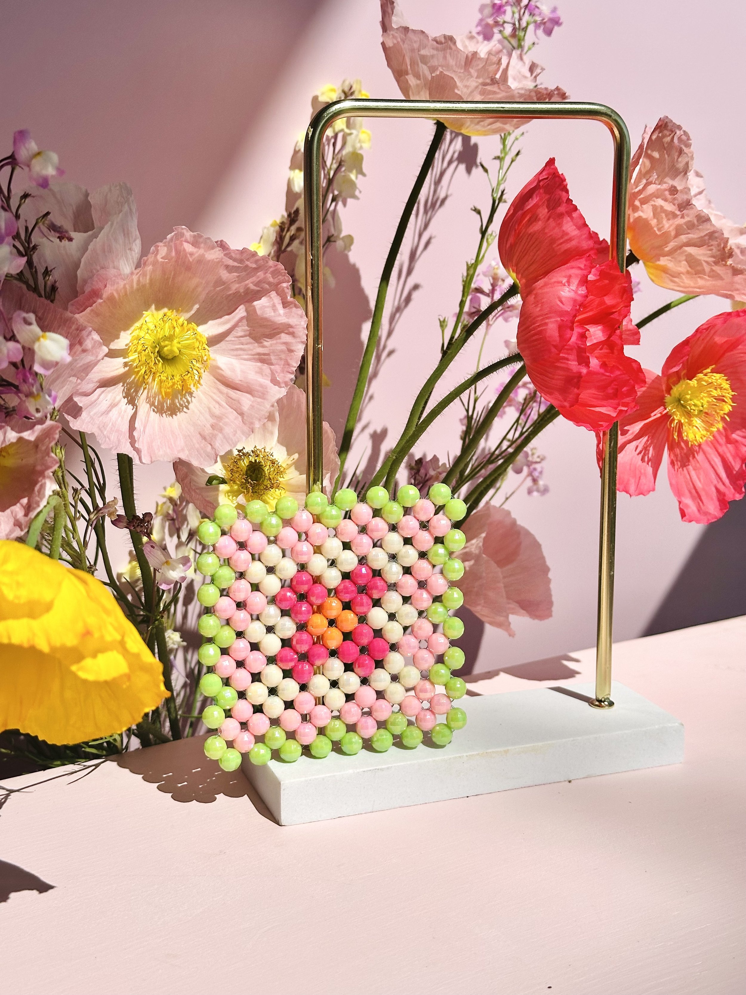 Junie Patch - Beaded Coaster Set (4}