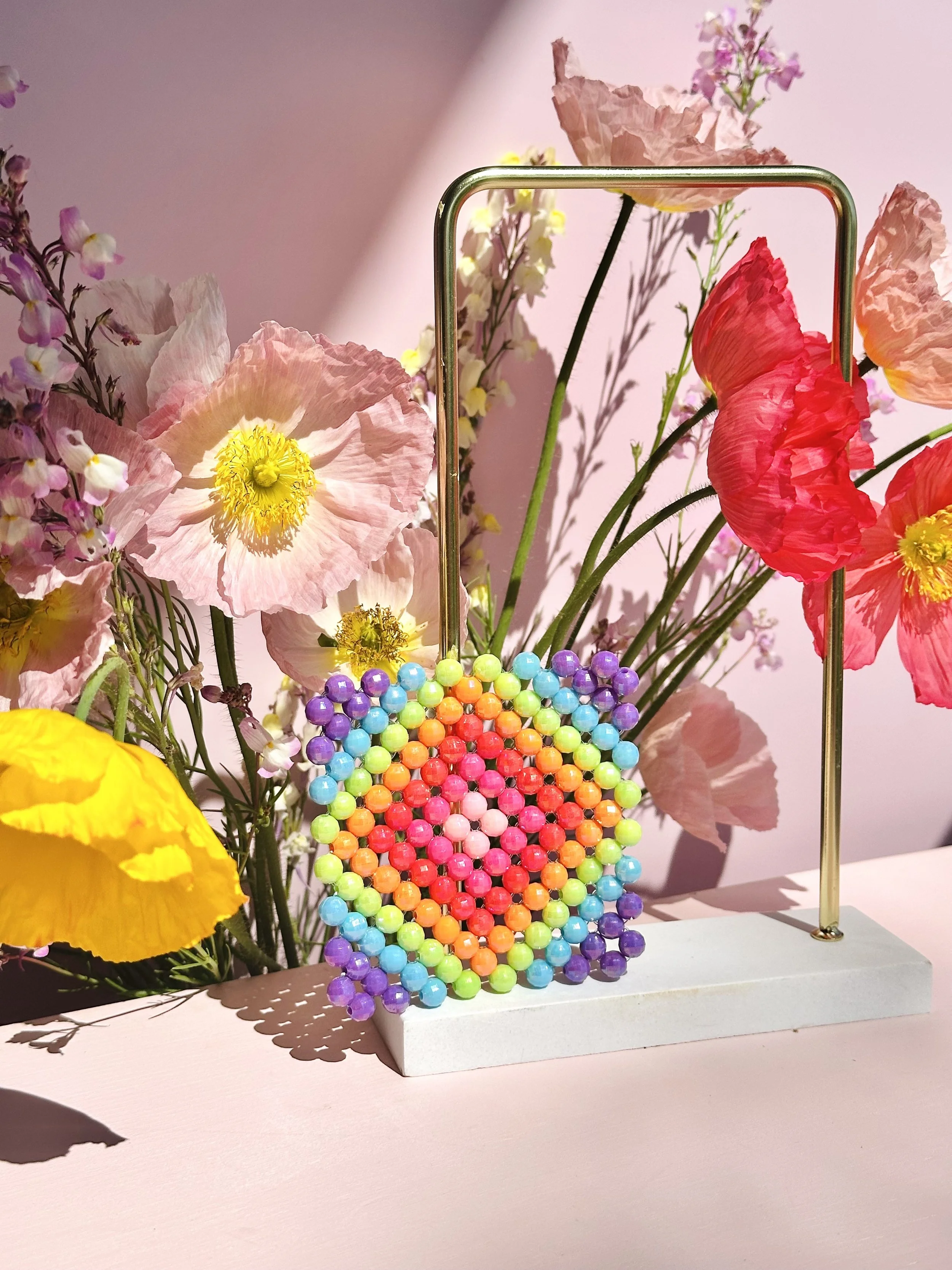 Prism Pop - Beaded Coaster Set (2)