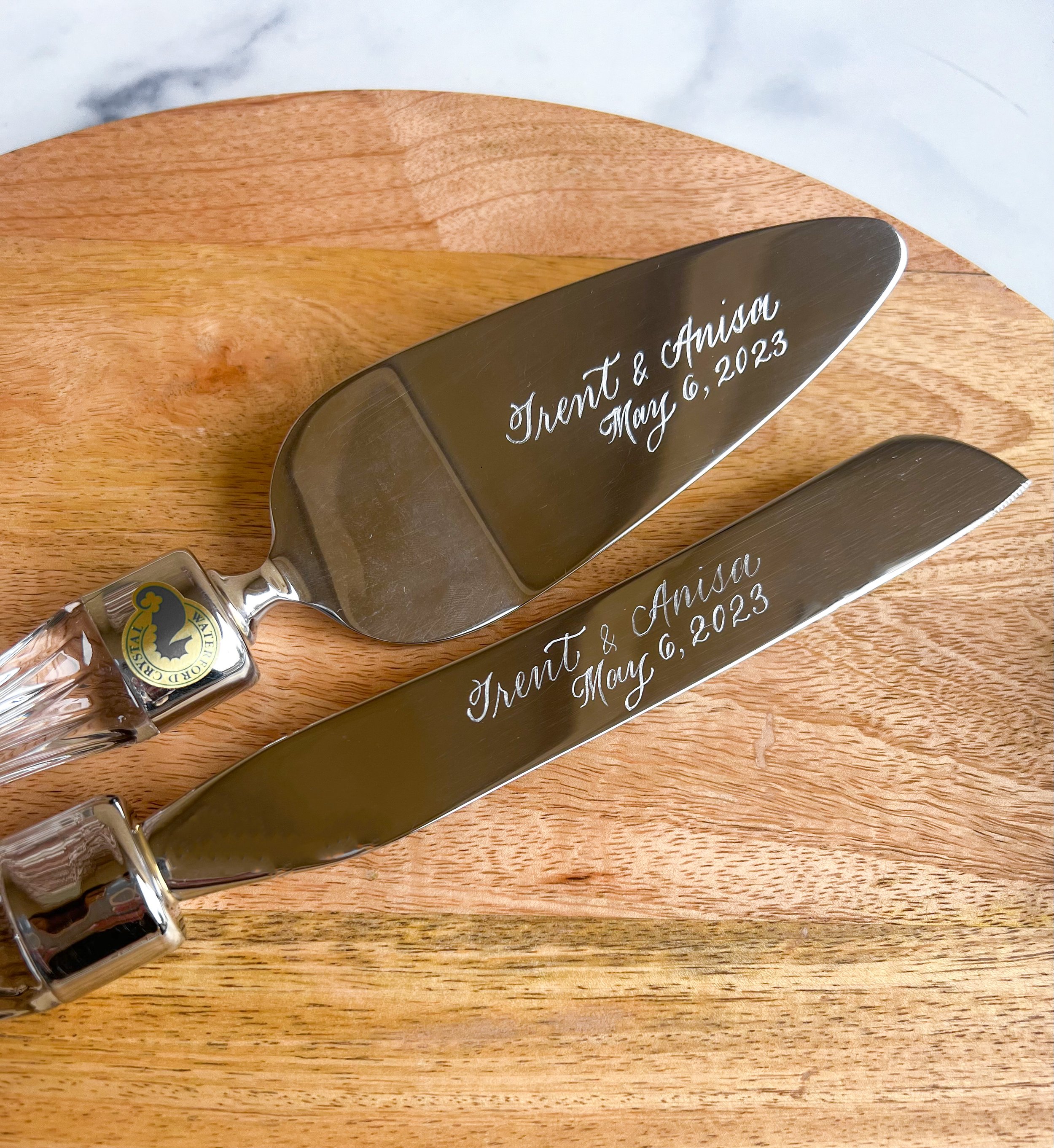 Sample of engraved keepsake made by a Fresno-based calligrapher