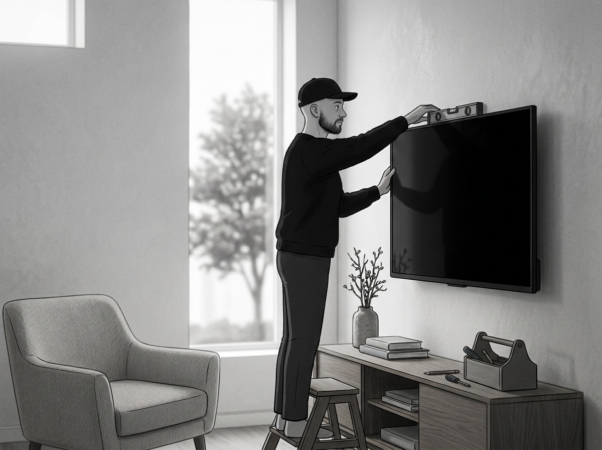 Basic Provided TV Mounting