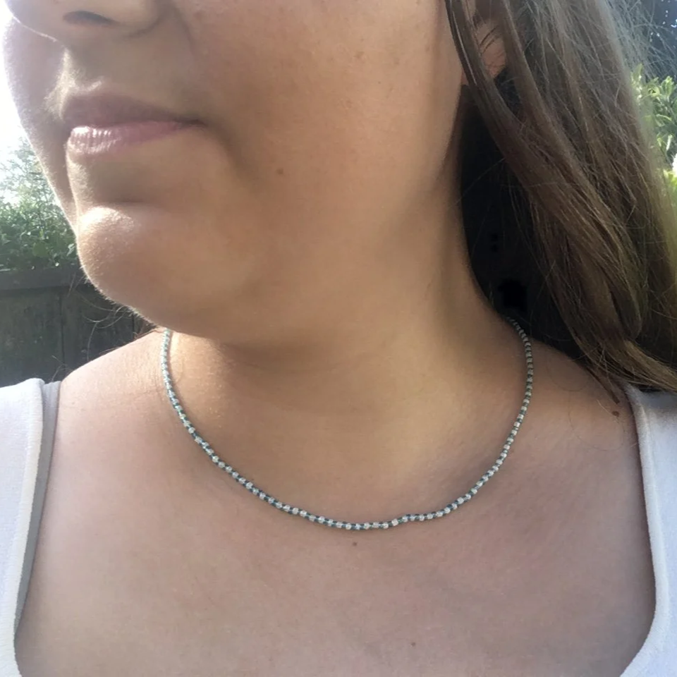 Summer Beachy Necklace, Handmade Beaded Necklace