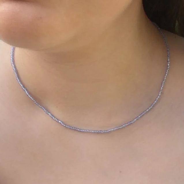Summer Beachy Necklace, Handmade Beaded Necklace