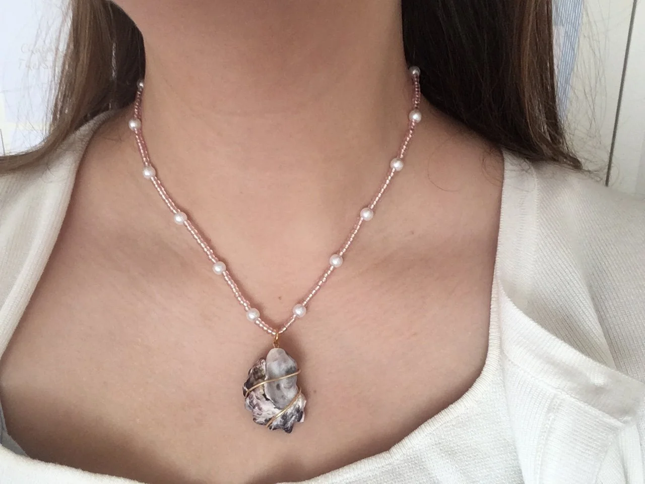 Hibiscus Coast Collection Handmade Summer Beachy Beaded Necklace