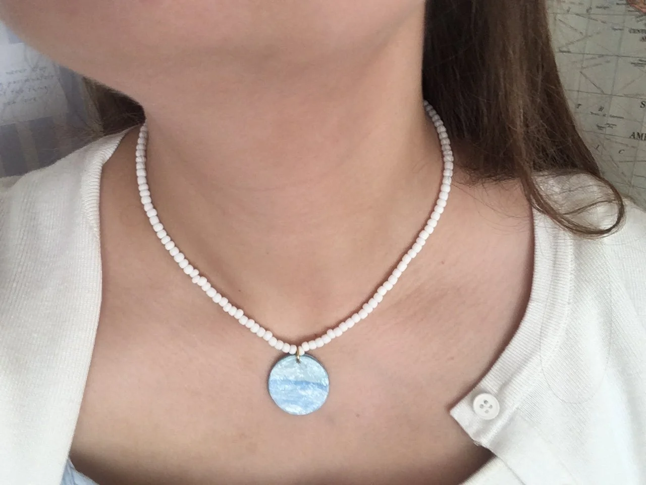 Coastal Palette Collection Handmade Summer Beachy Beaded Necklace