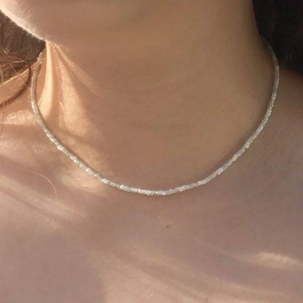 Summer Beachy Necklace, Handmade Beaded Necklace