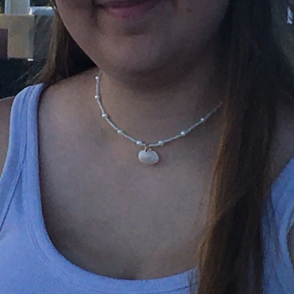 Summer Beachy Necklace, Handmade Beaded Necklace