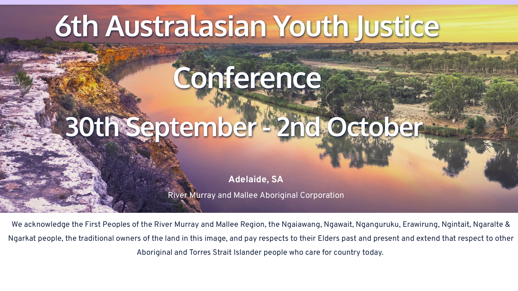 6th Australasian Youth Justice Conference
