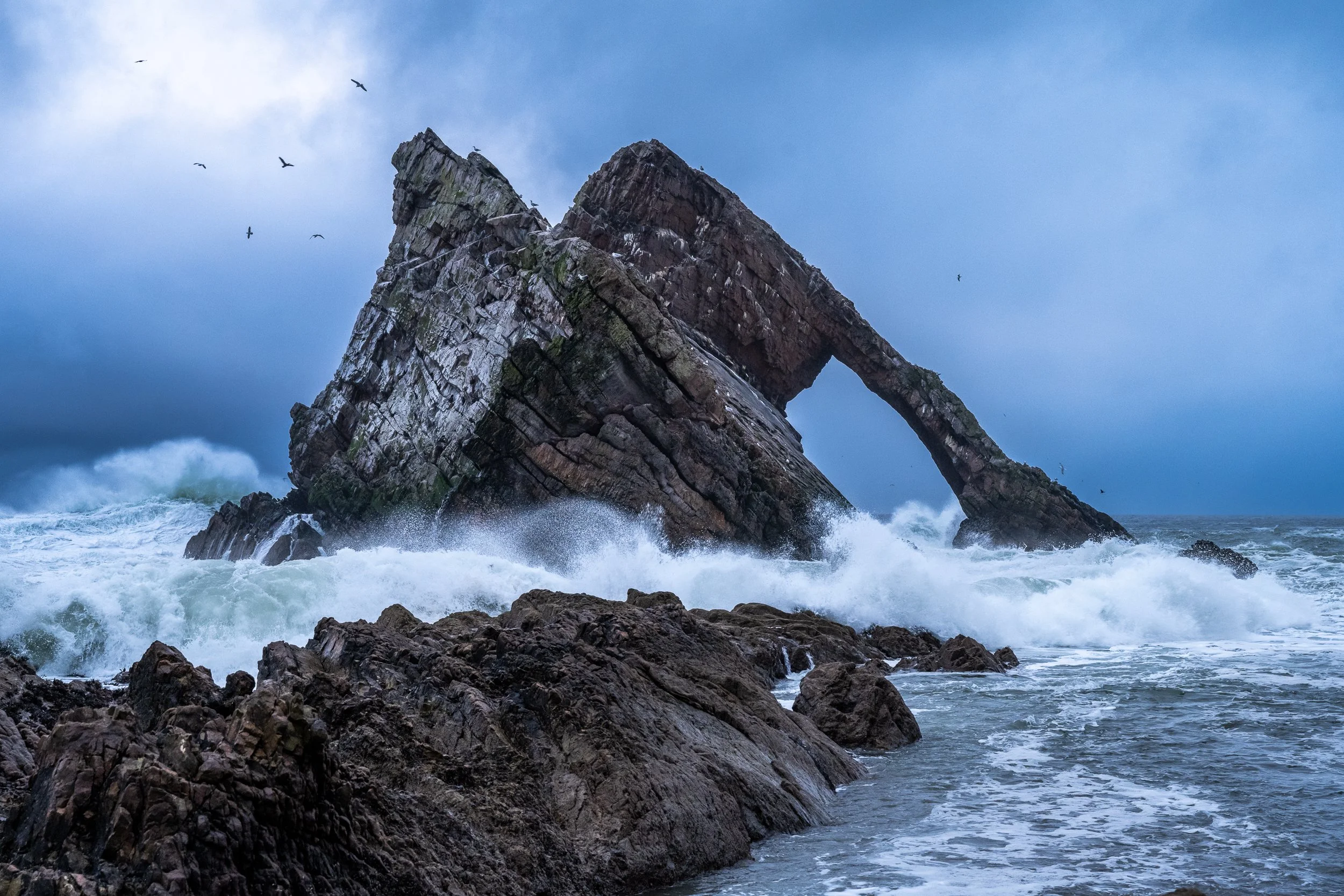 Stormy Weather at Bow Fiddle Rock