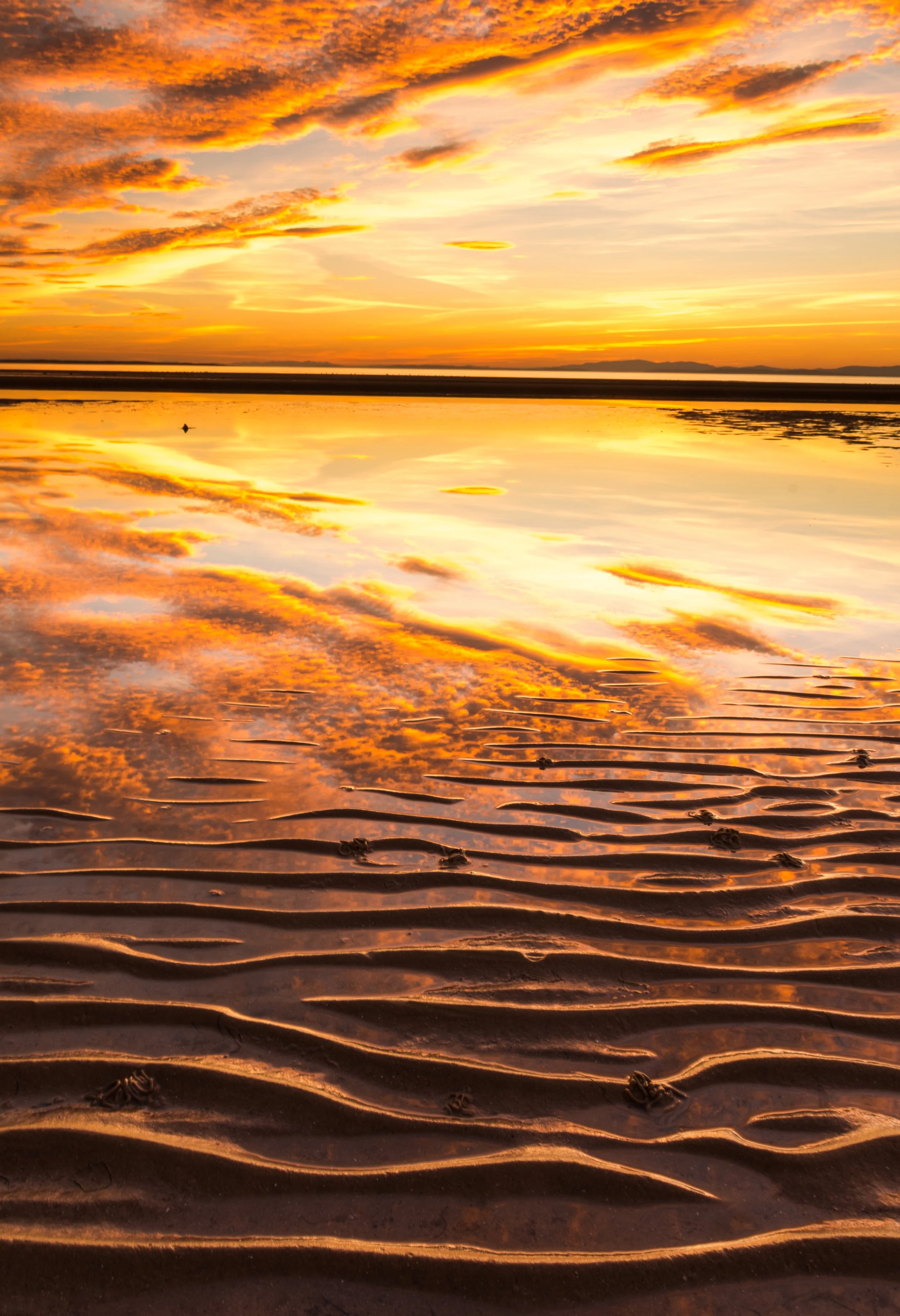 Firey Sunset - Burghead Beach