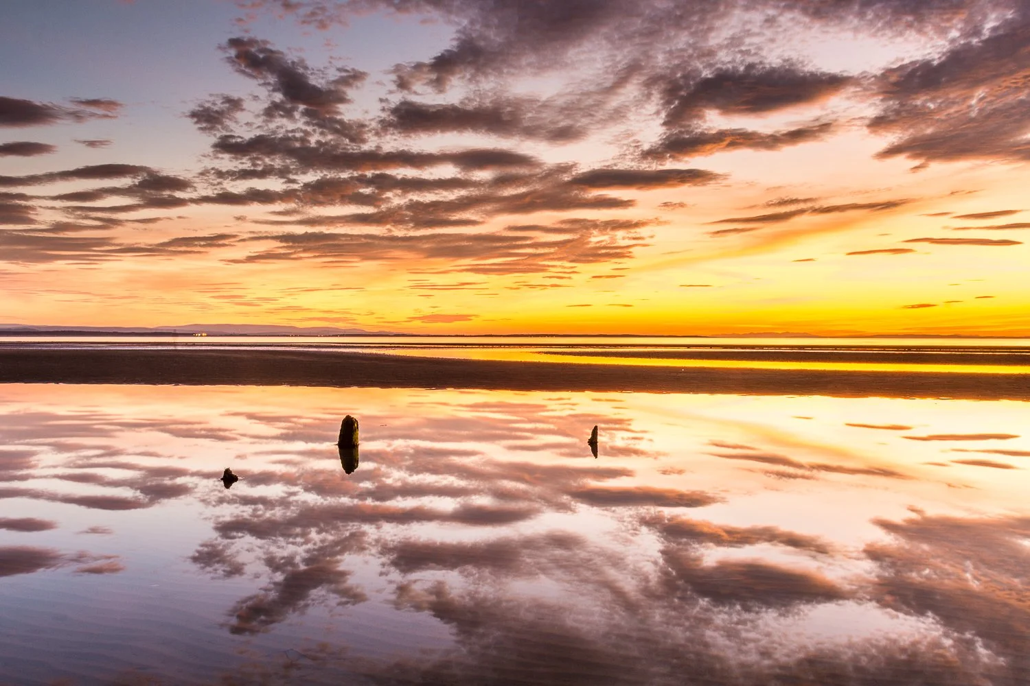 Colourful Sunset at Burghead Beach