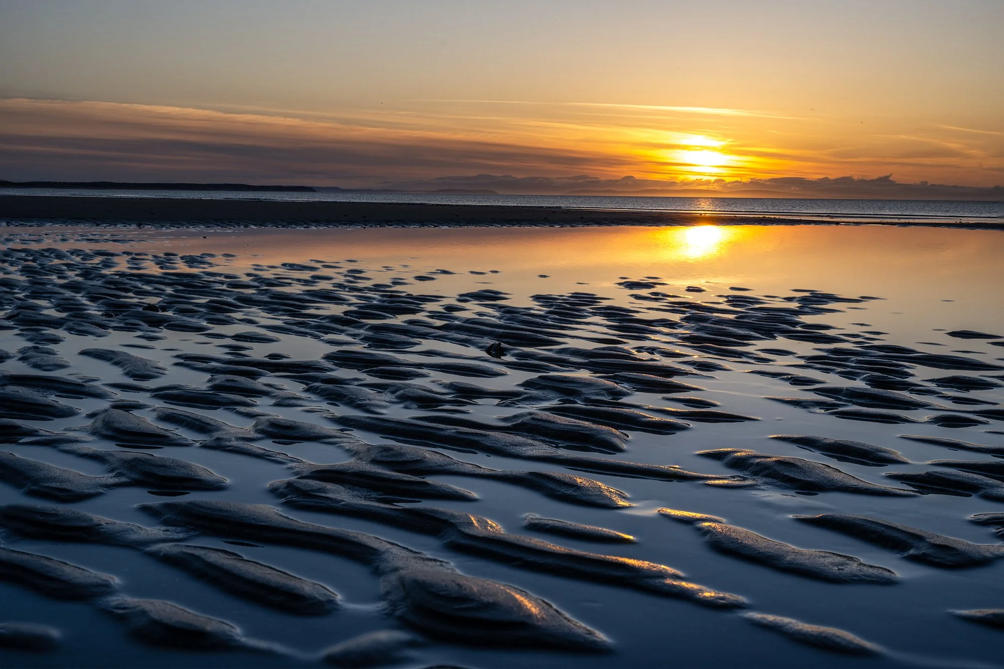 Sunset over Roseisle Beach - Moray Coast