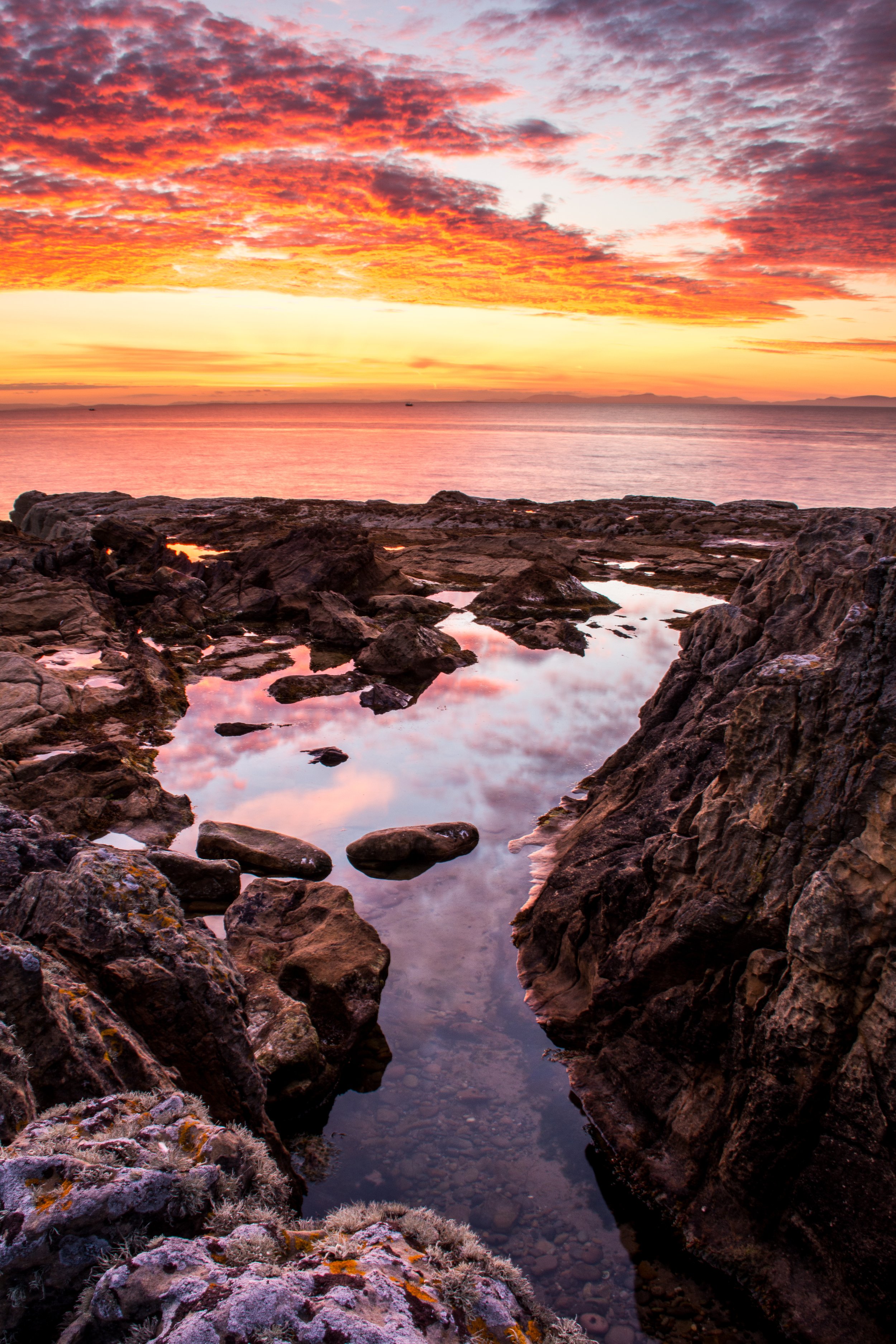 Flaming Sky - Moray Coast 