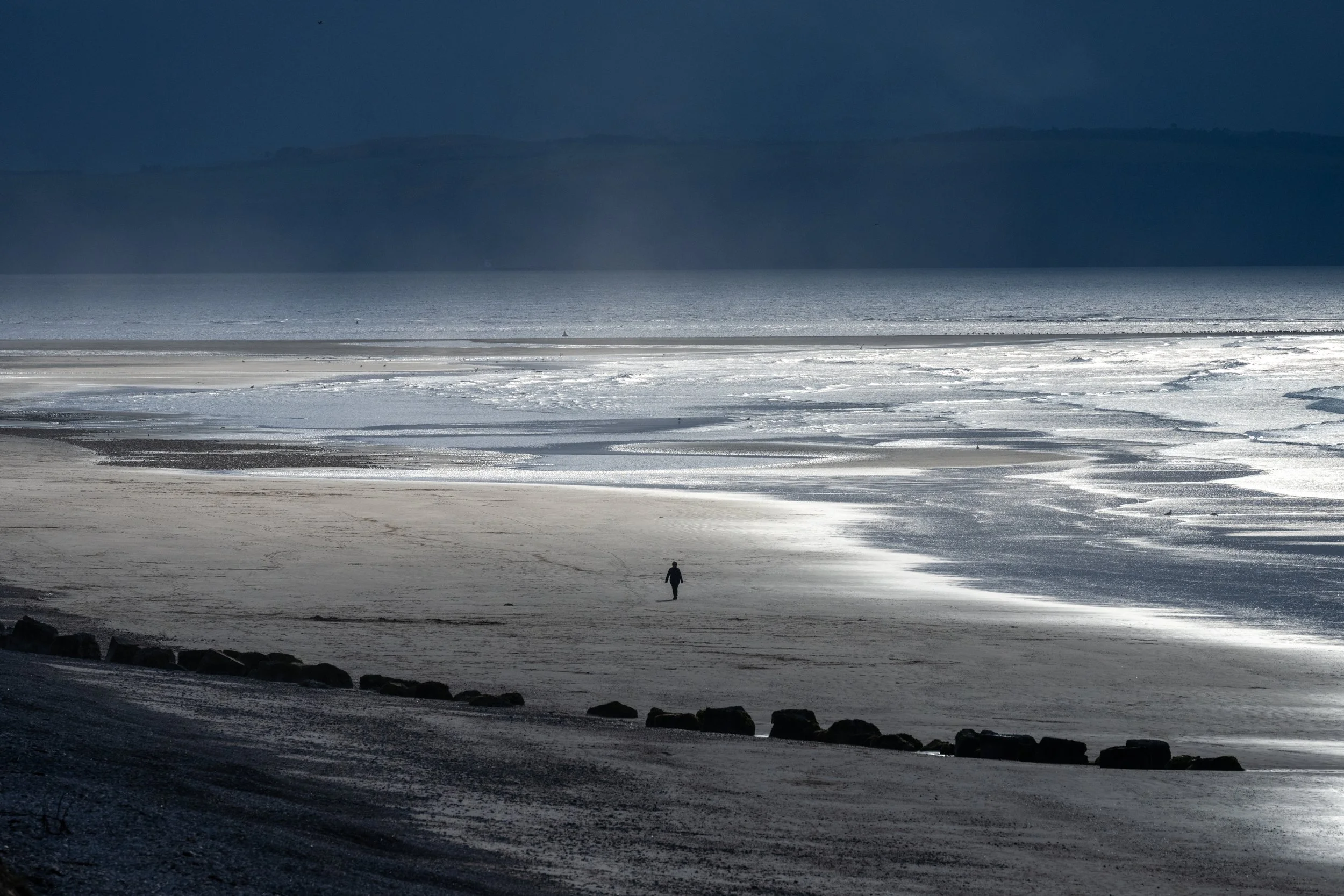 Walking into the storm - Findhorn