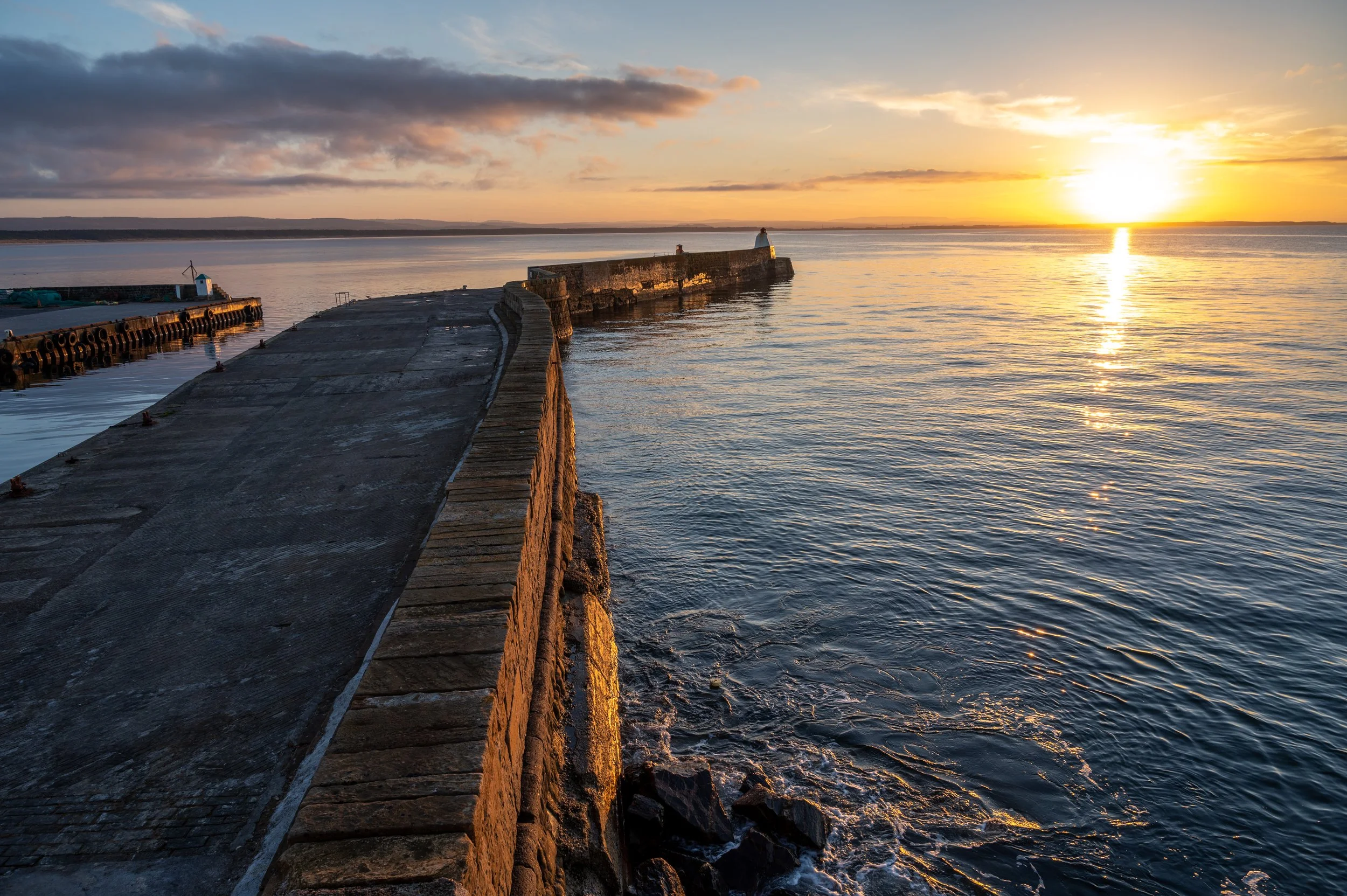 Where light meets water - Burghead Harbour
