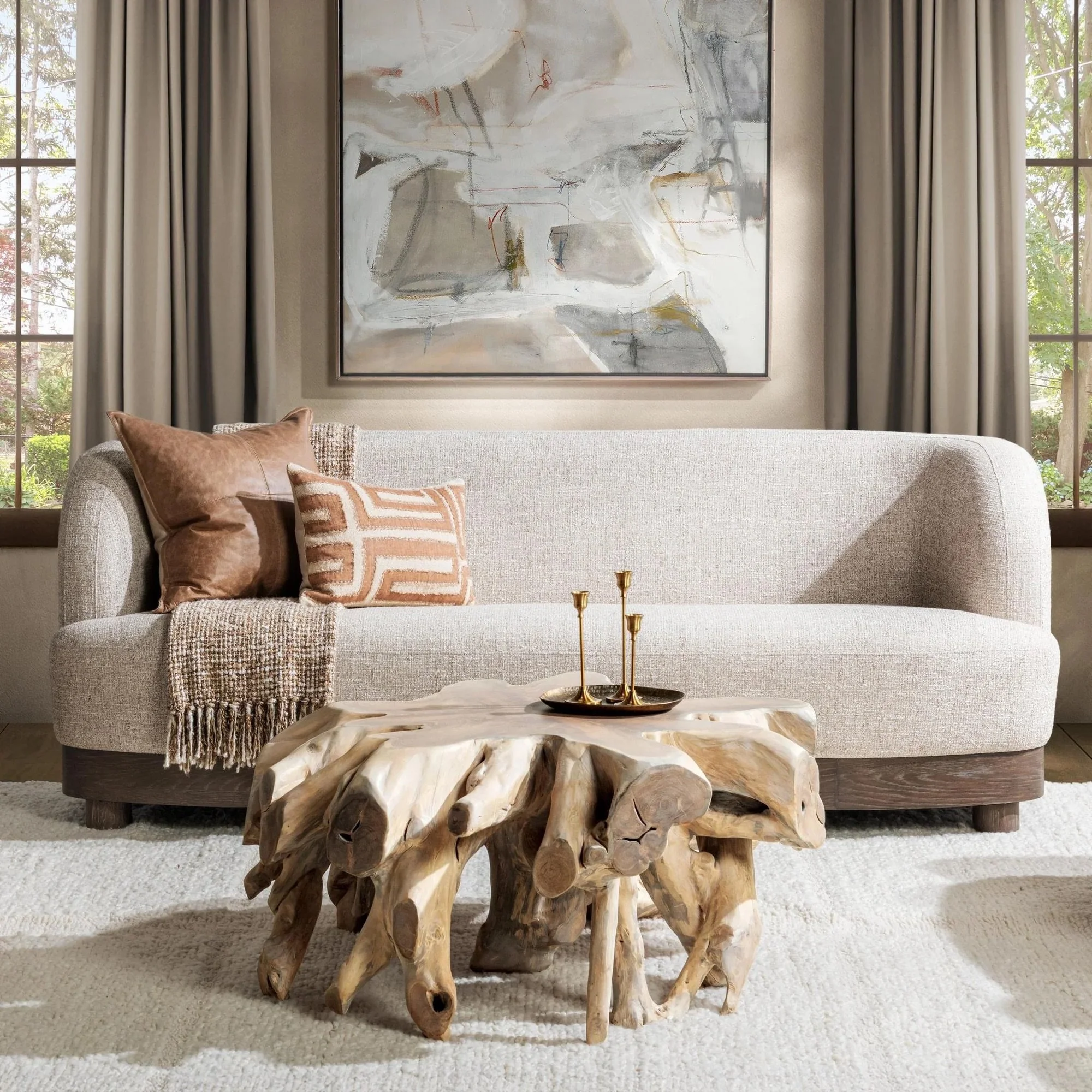 Cypress Teak Coffee Table