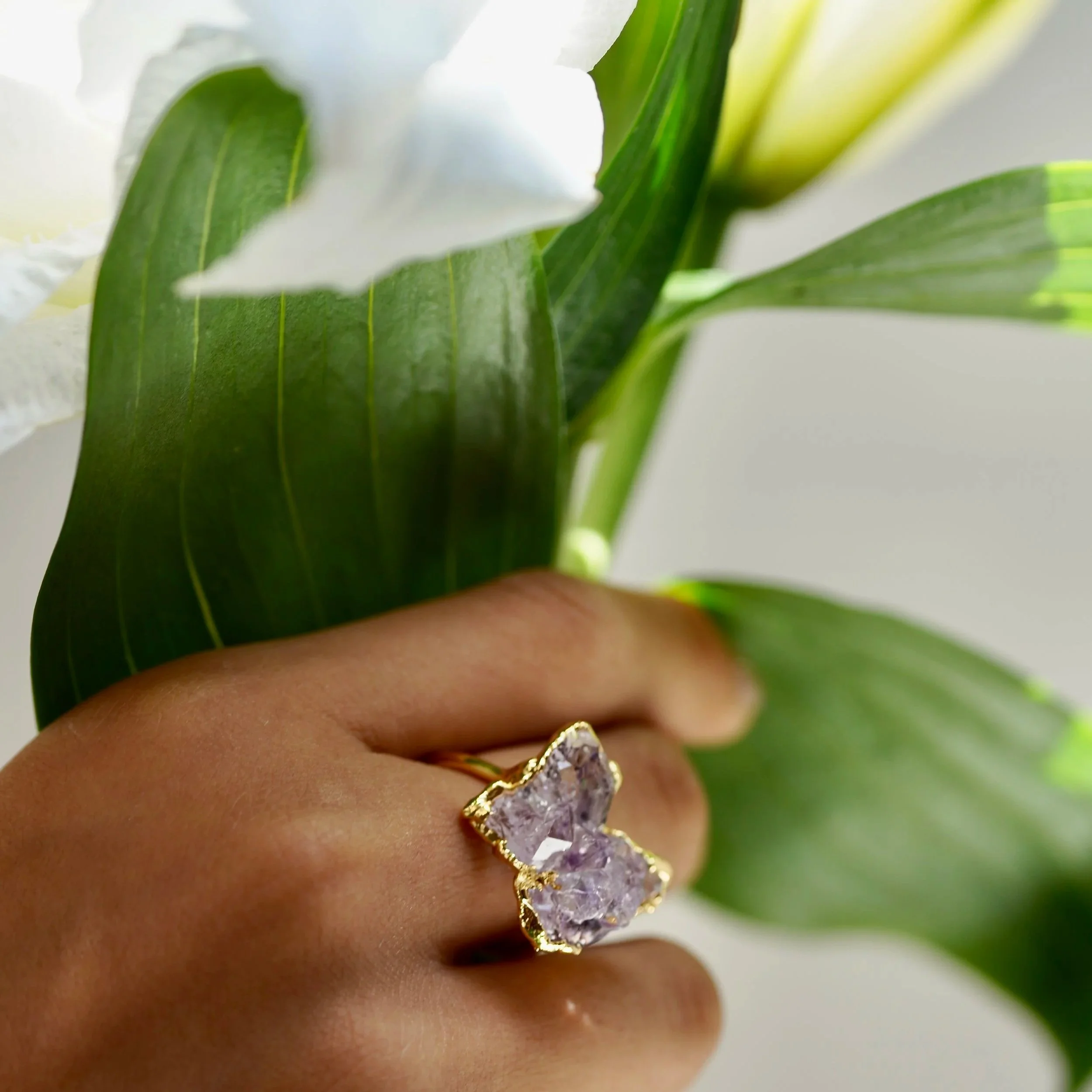Amethyst edging ring M