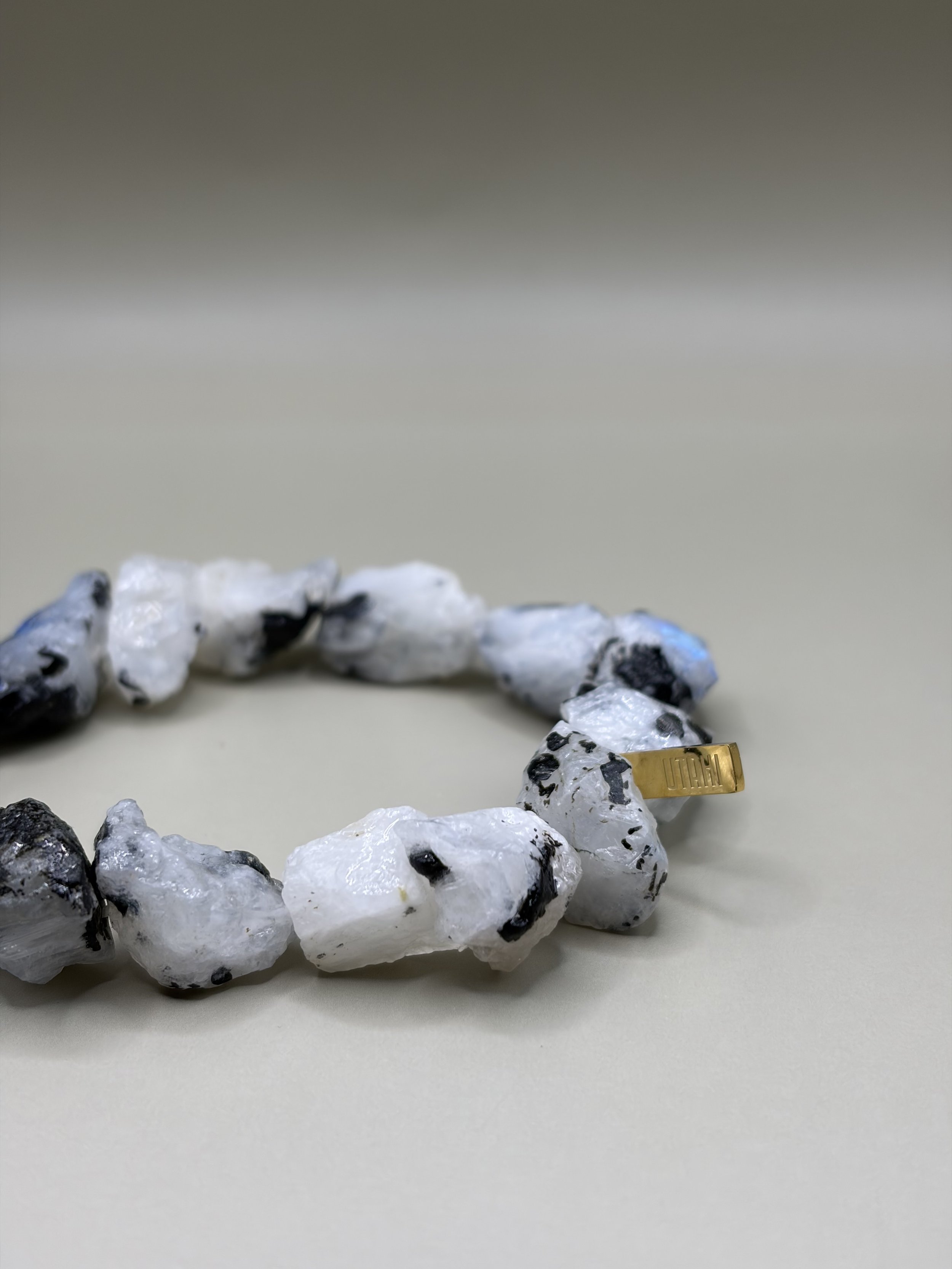 Moonstone Raw Stone Bracelet