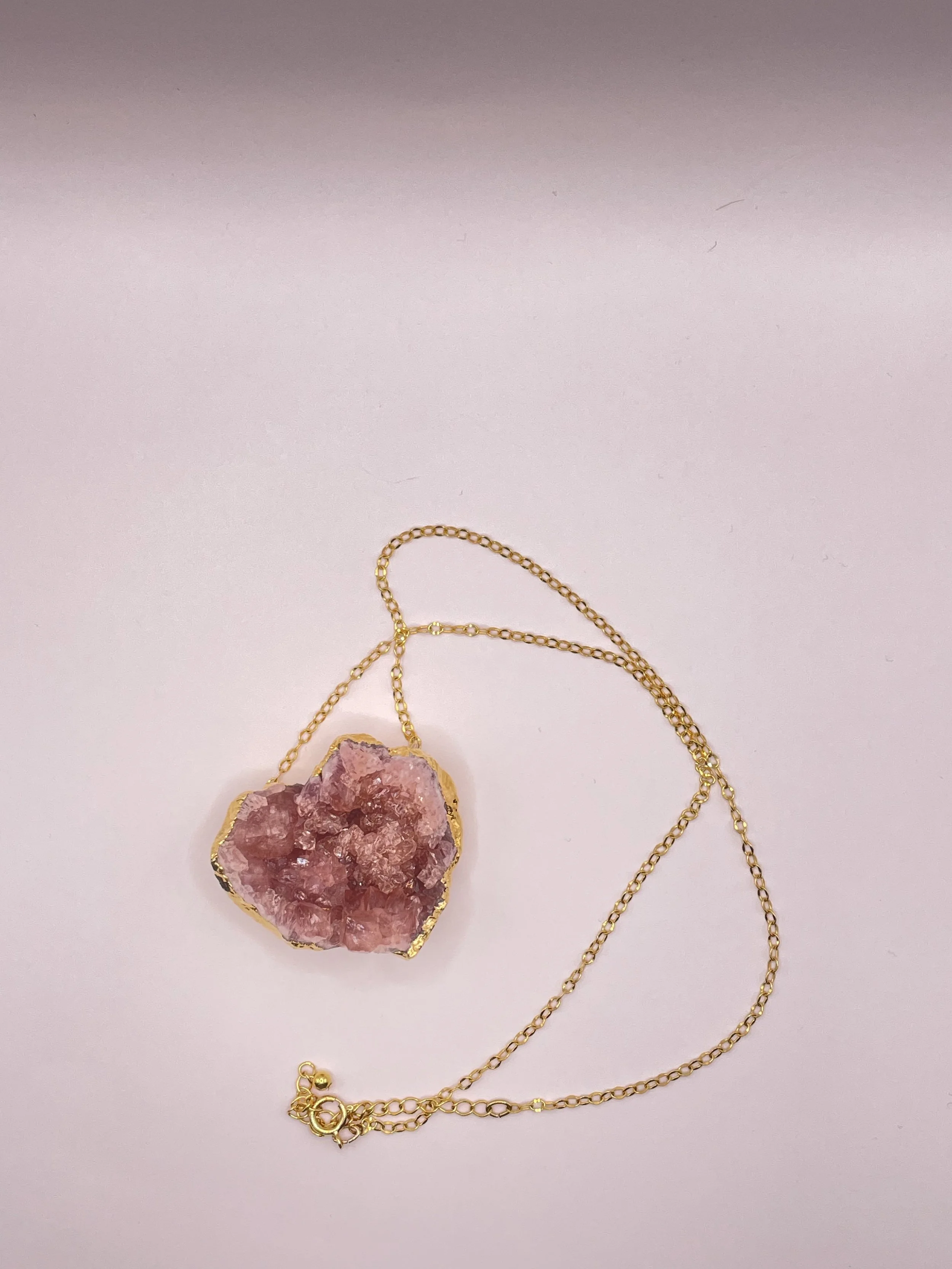 Pink Amethyst Necklace