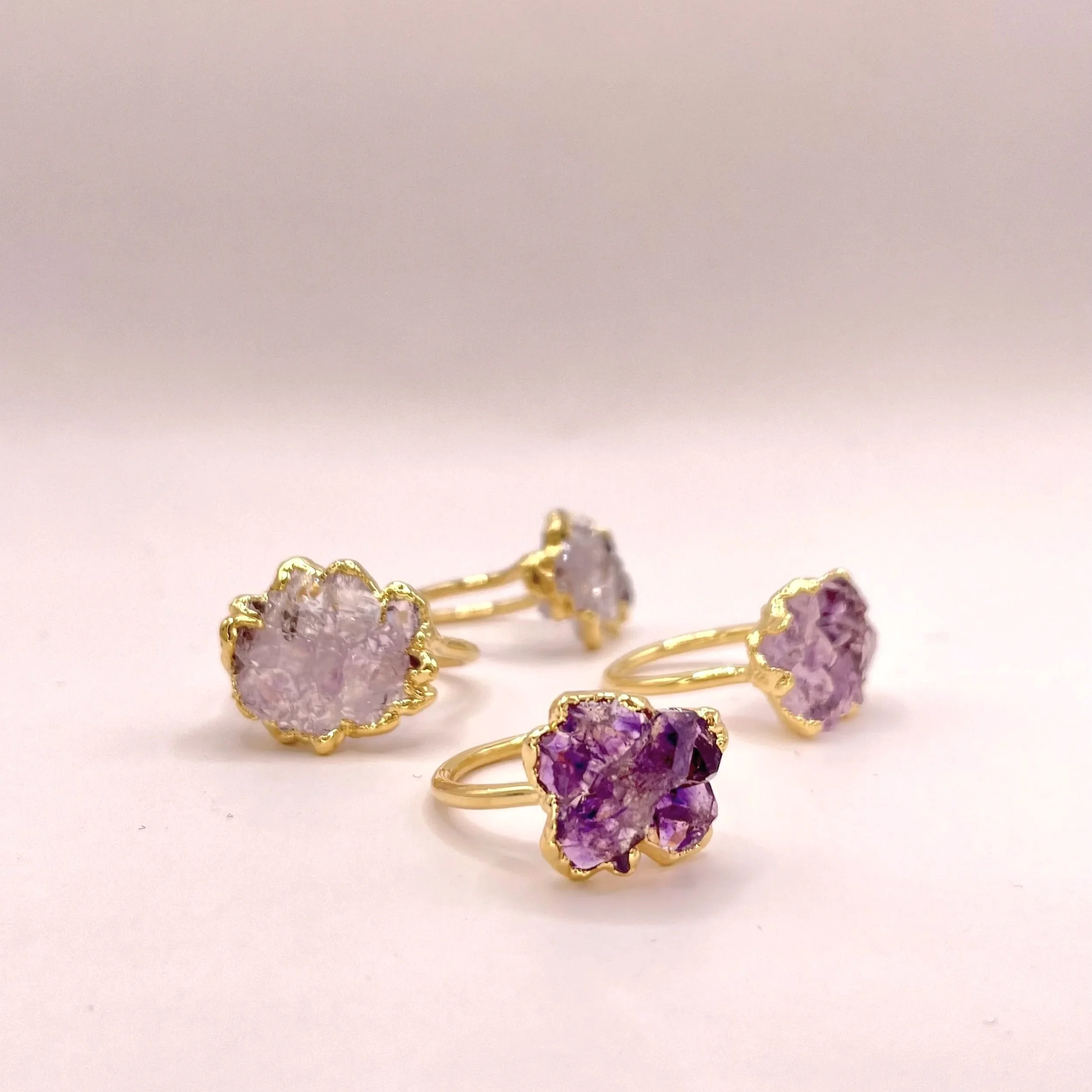 Amethyst edging ring S