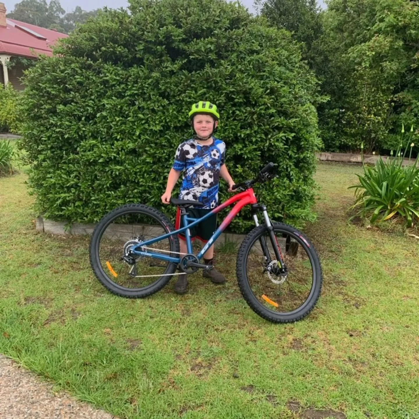 Appreciation post! 🧡

It was an awesome moment today to surprise Kaleb with the bike that he was told was gone and unable to be replaced (suppliers out of stock) after the scumbags robbed us.
A huge thank you to the legends at Wilson's Bike Hub, Tha