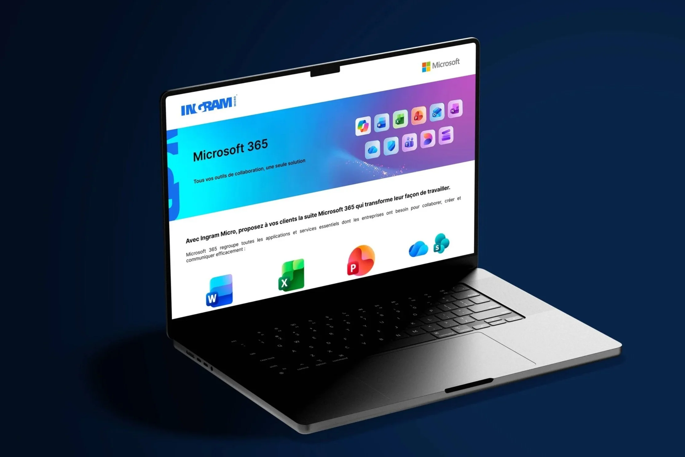 Landing Page Microsoft 365 via Figma